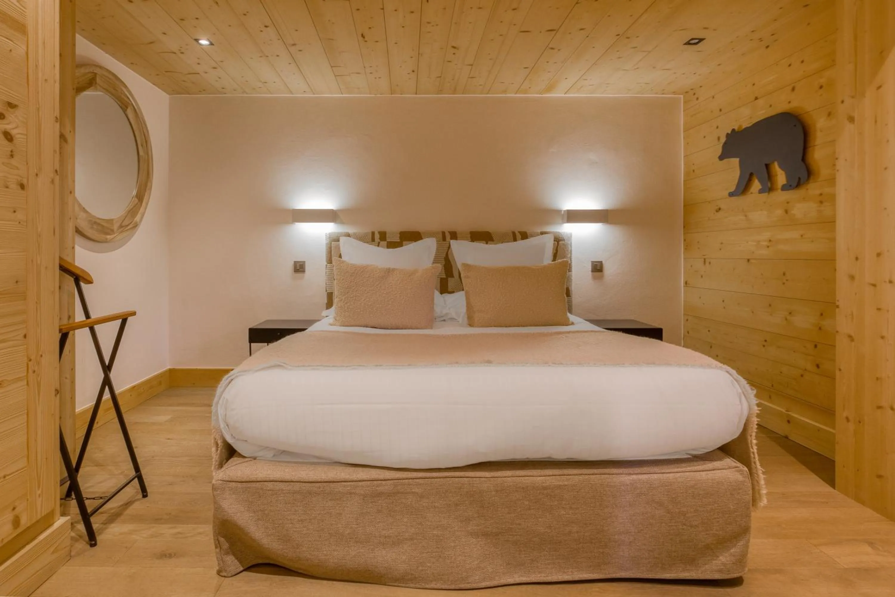 Bed in Flocons de Sel - Relais & Chateaux