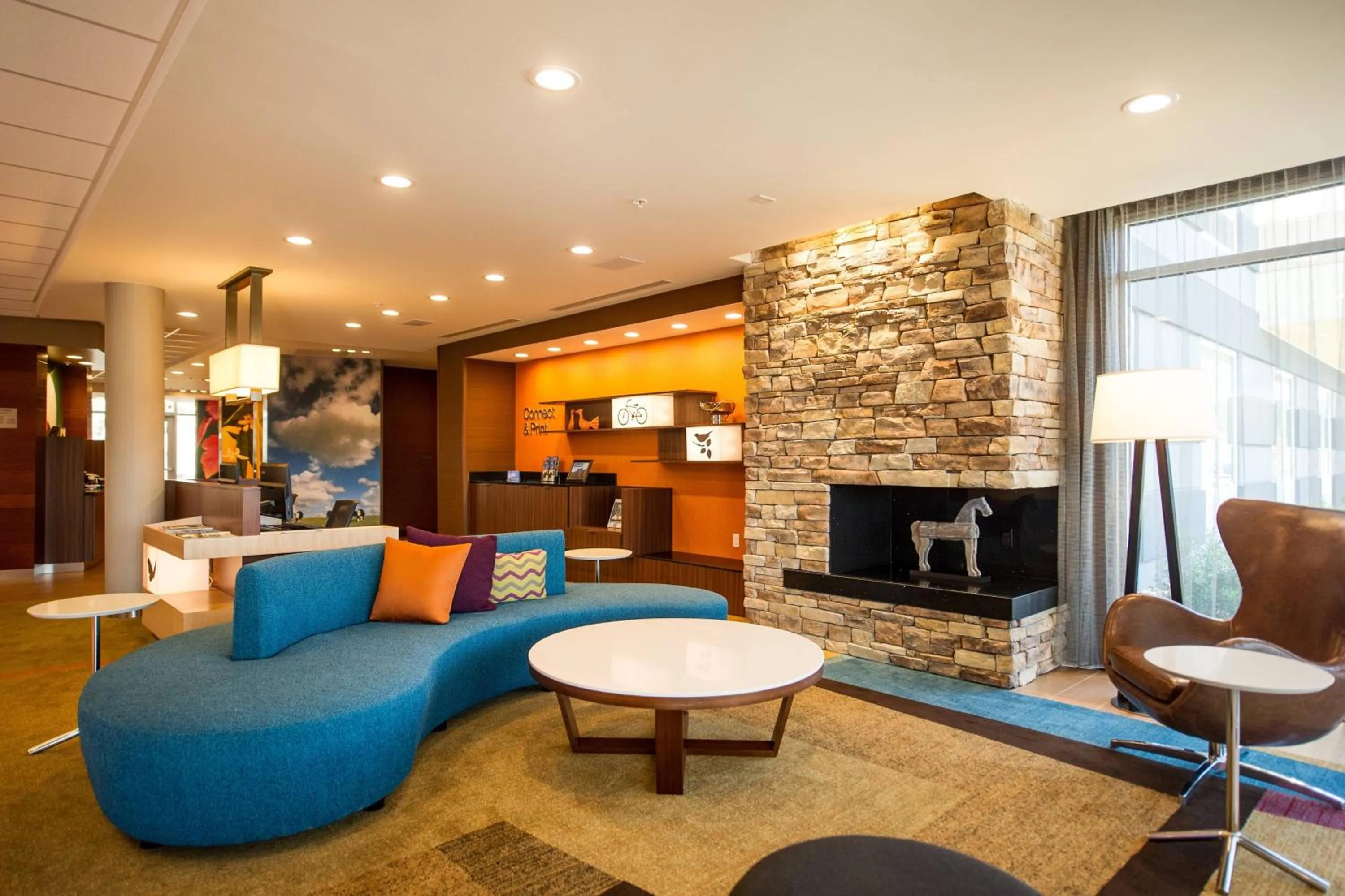 Lobby or reception in Fairfield by Marriott Cambridge