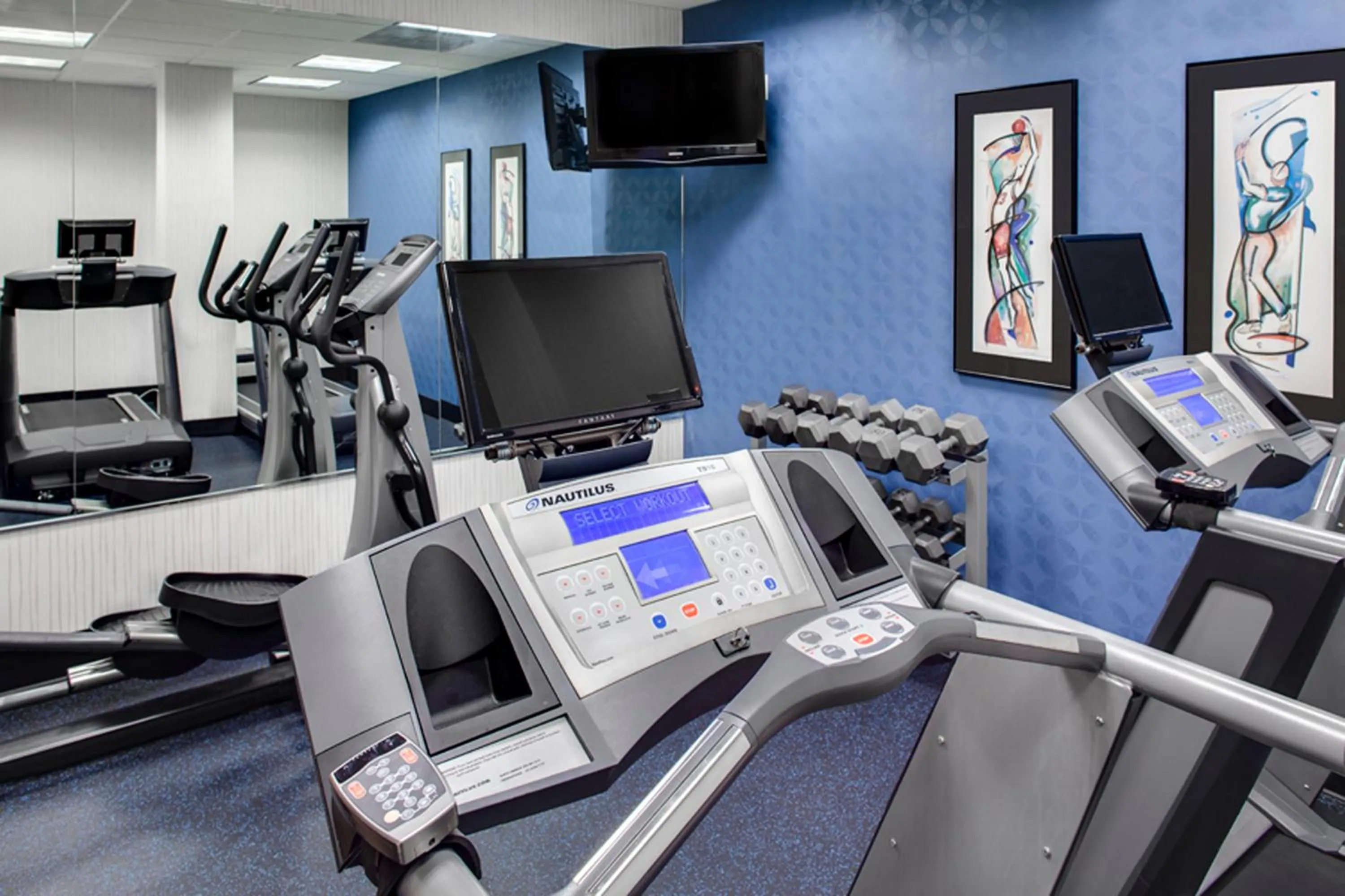 Fitness centre/facilities in Holiday Inn Express Hotel & Suites Coralville by IHG