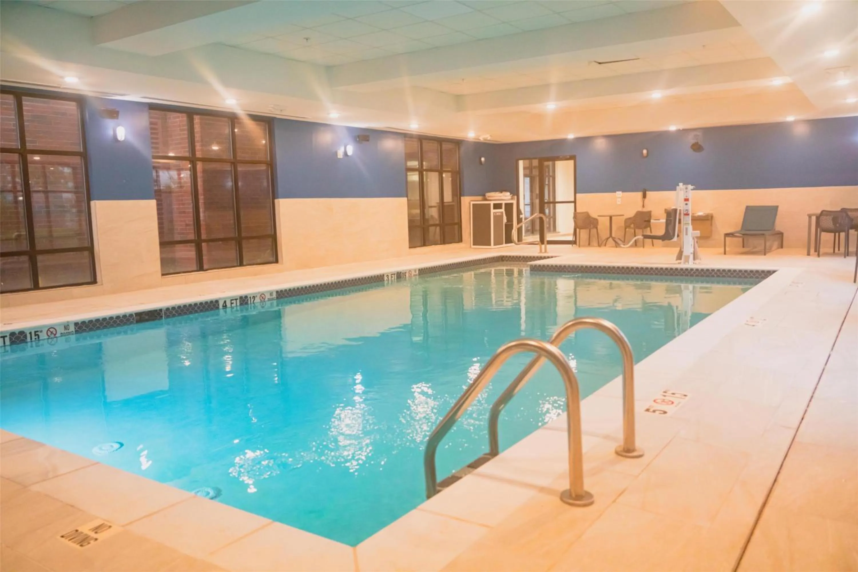 Pool view in Hampton Inn Gonzales