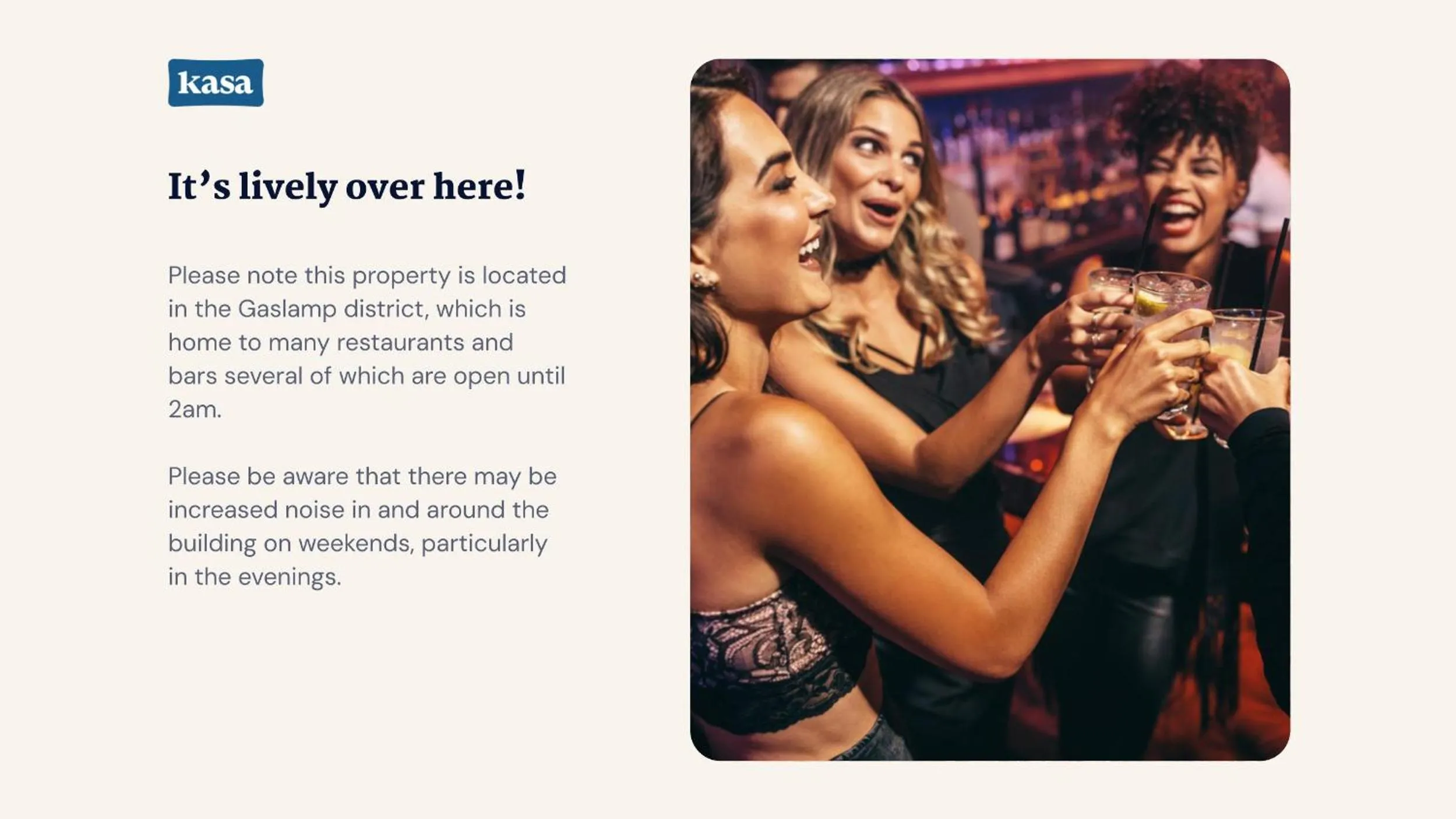 Text overlay in Sonder The Marin