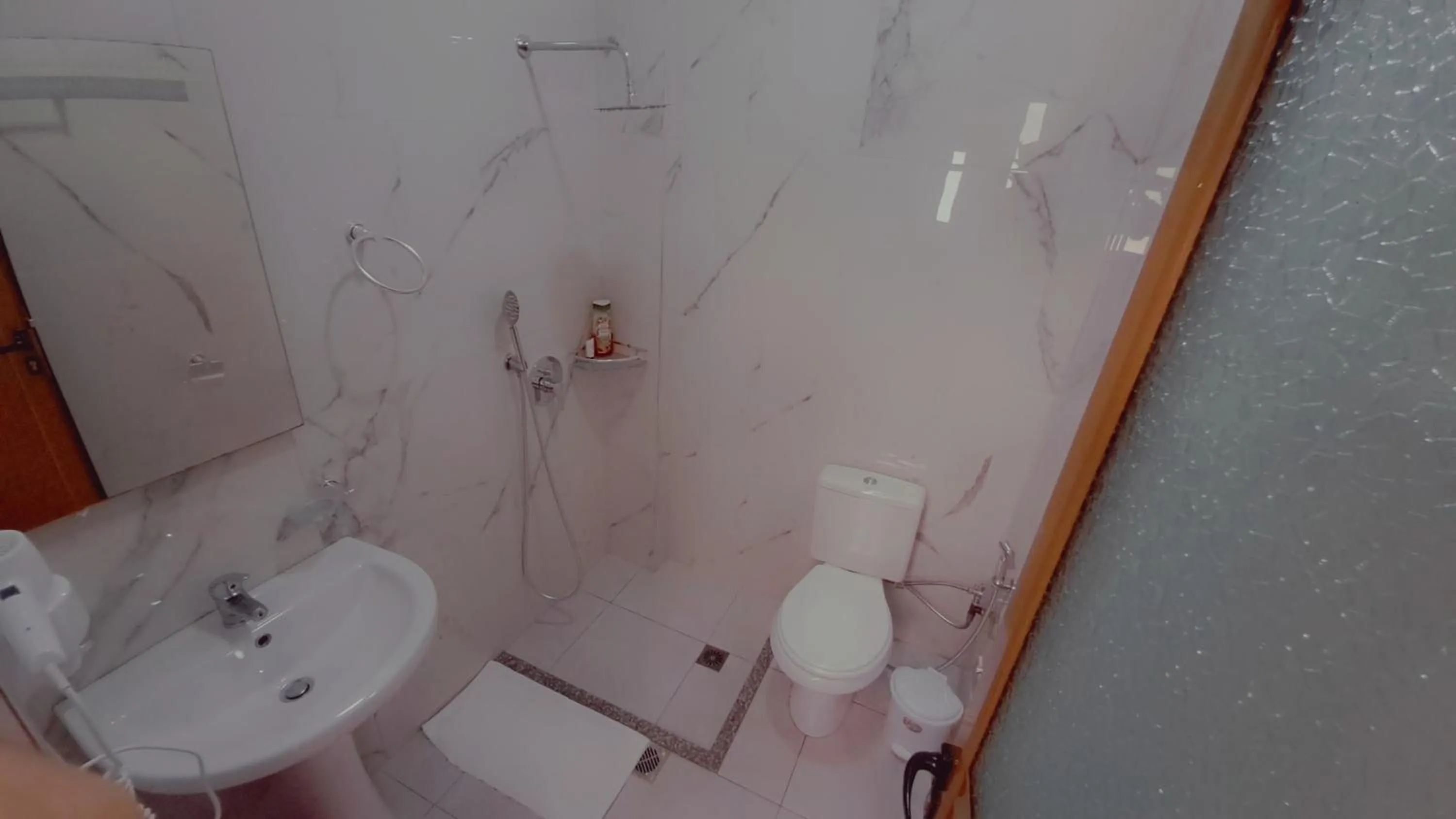 Shower in Hotel Vathi