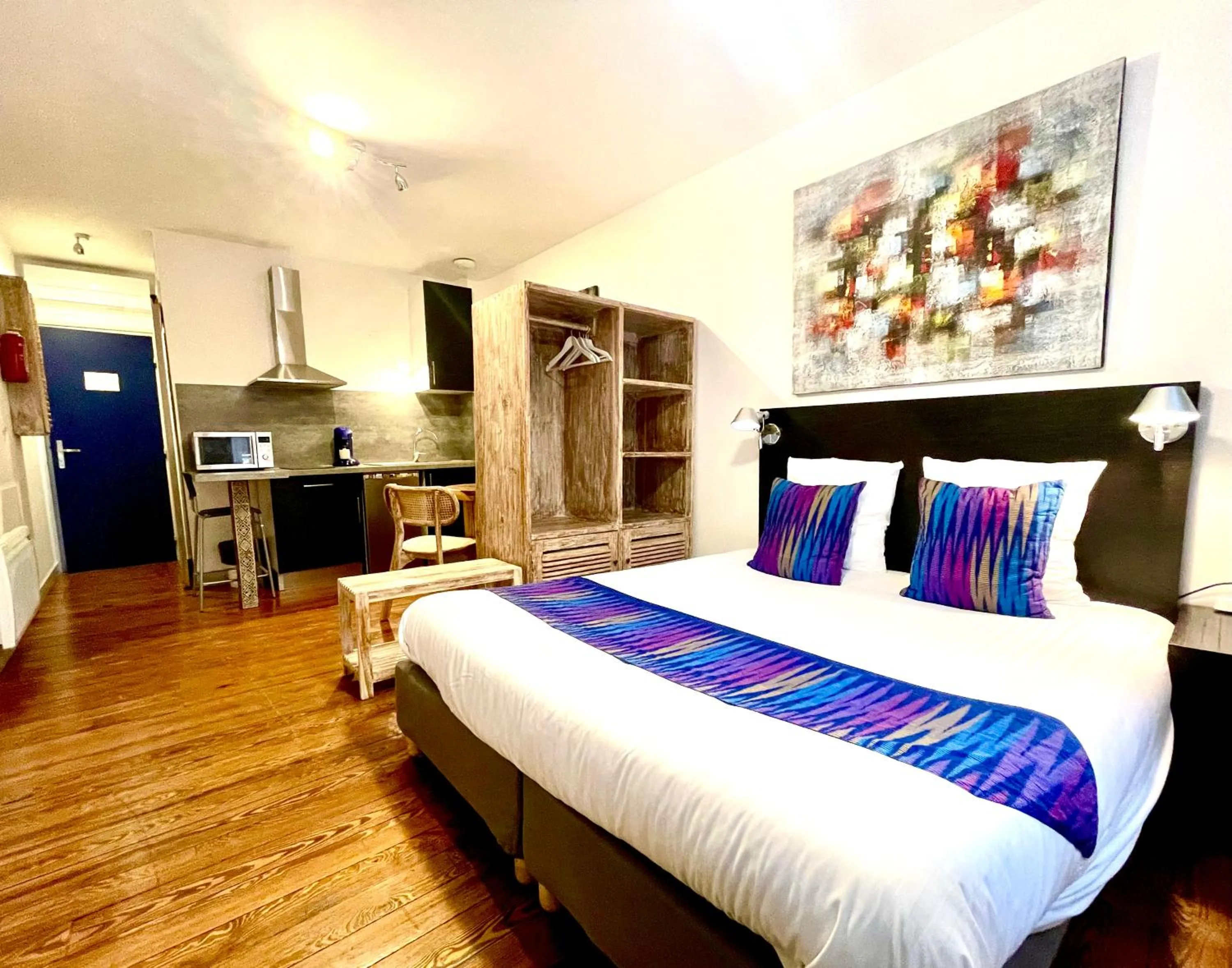 View (from property/room), Bed in Baionakoa Résidence