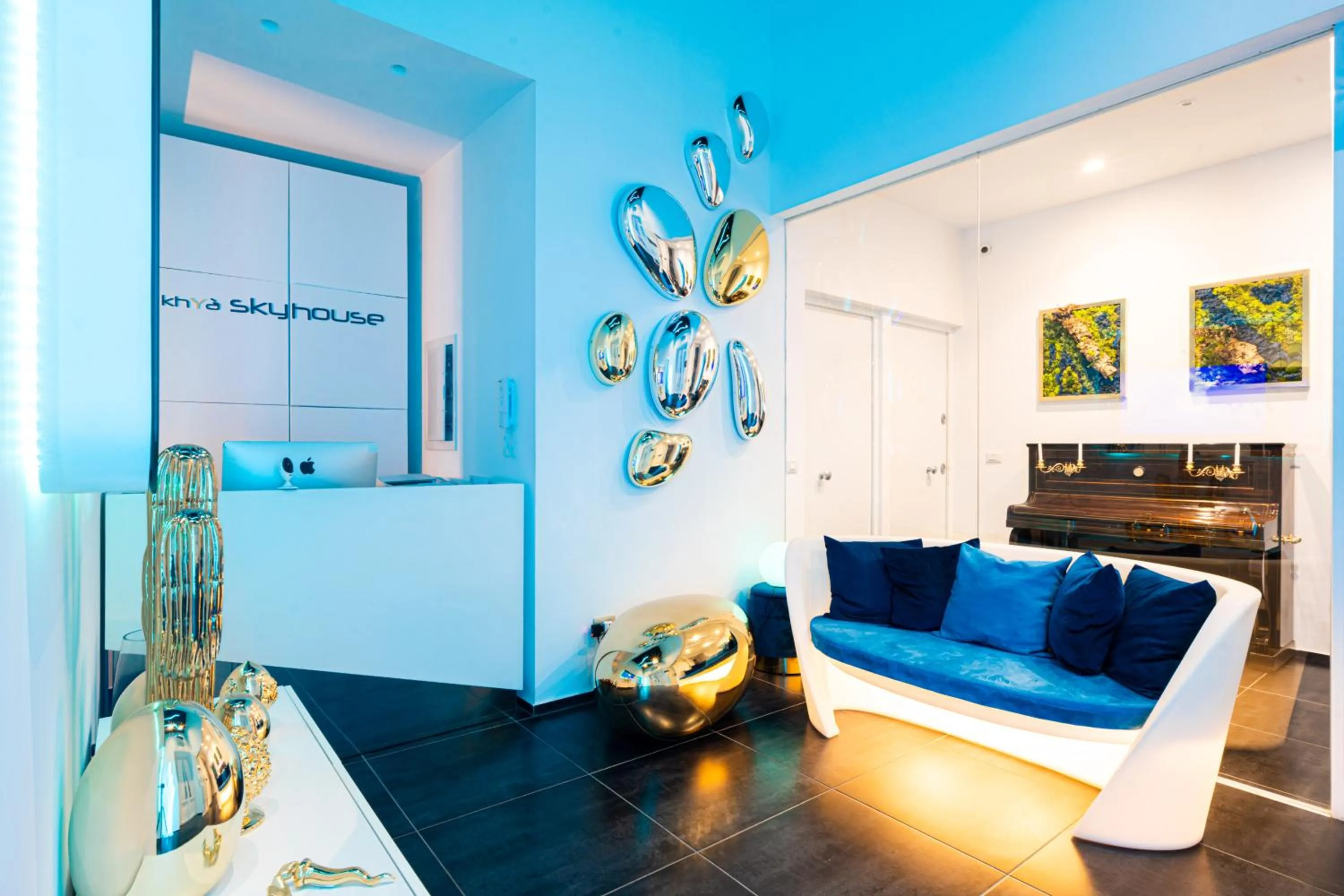 Living room in Skyhouse Chiaia