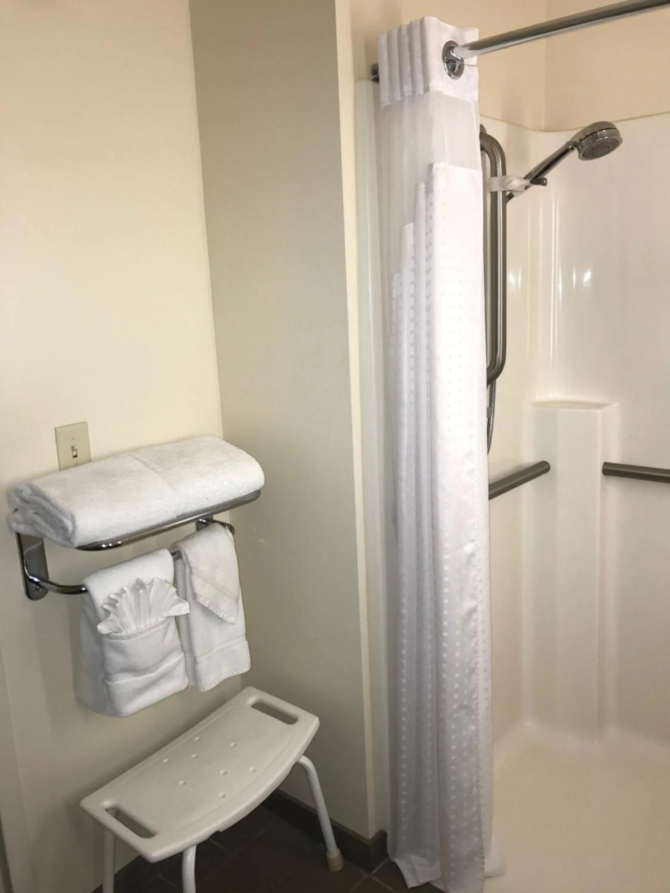 Shower in Holiday Inn Hotel & Suites Ann Arbor University of Michigan Area by IHG