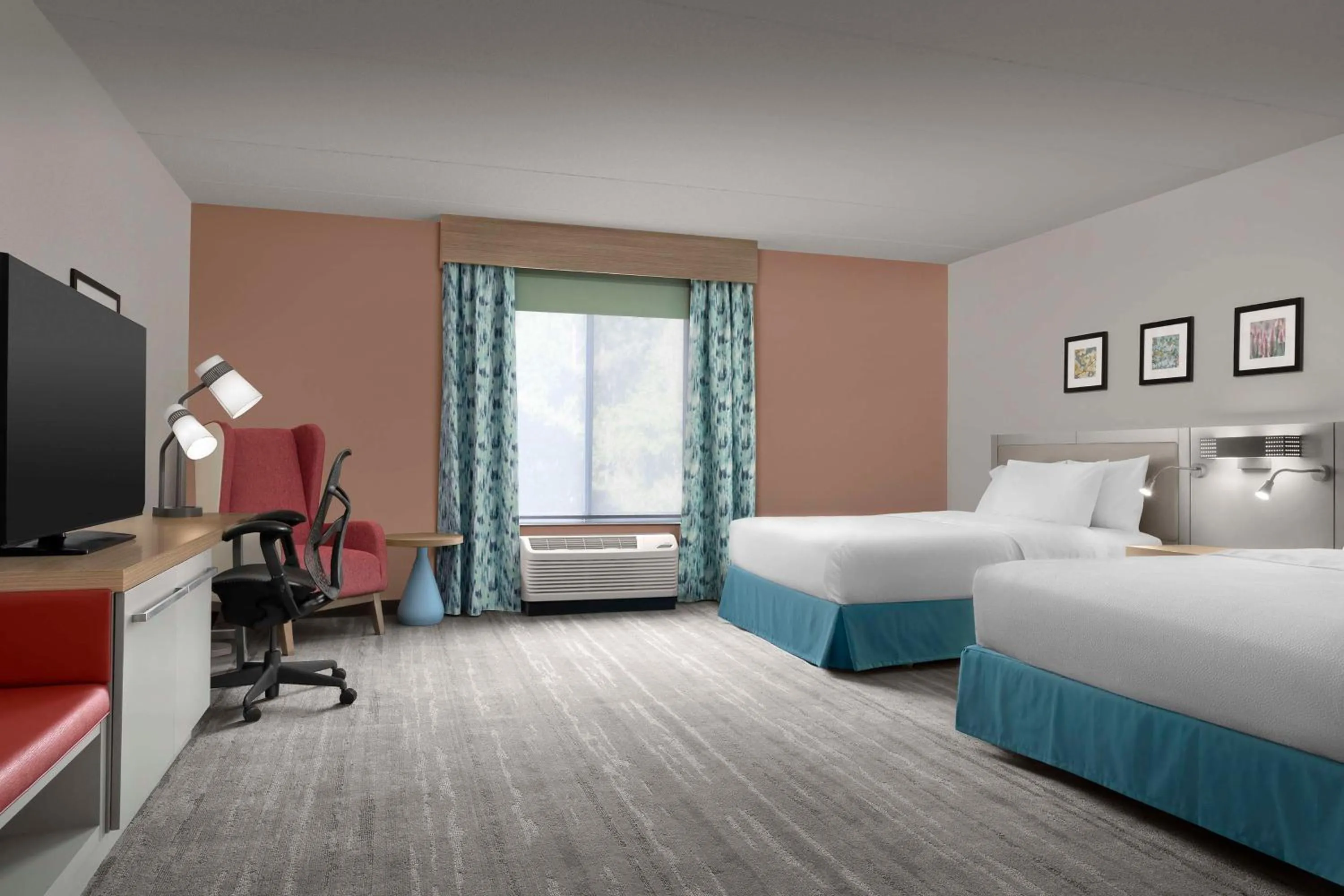 Bed in Hilton Garden Inn Raleigh Capital Blvd I-540