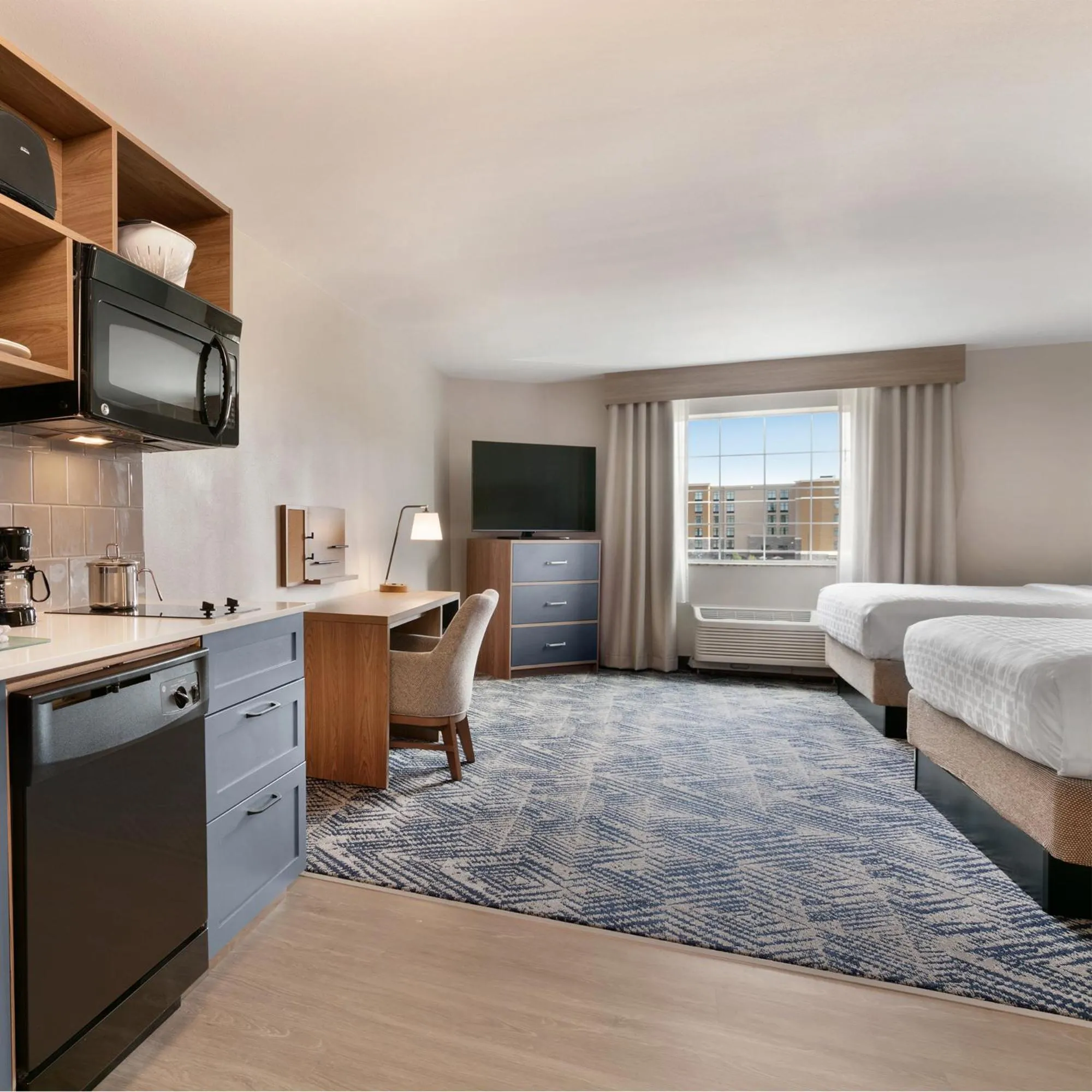 Bed in Candlewood Suites Portland Airport by IHG