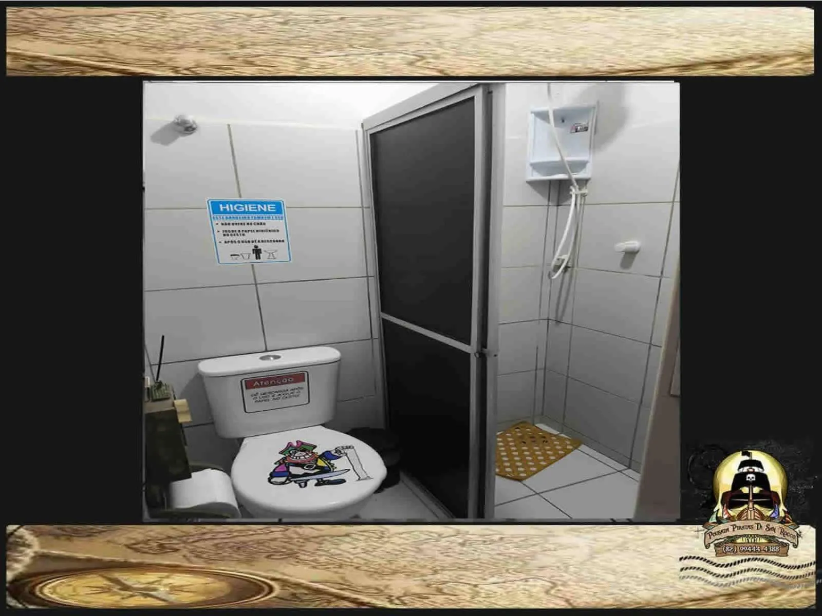 Shower in Pousada Piratas Di San Rocco