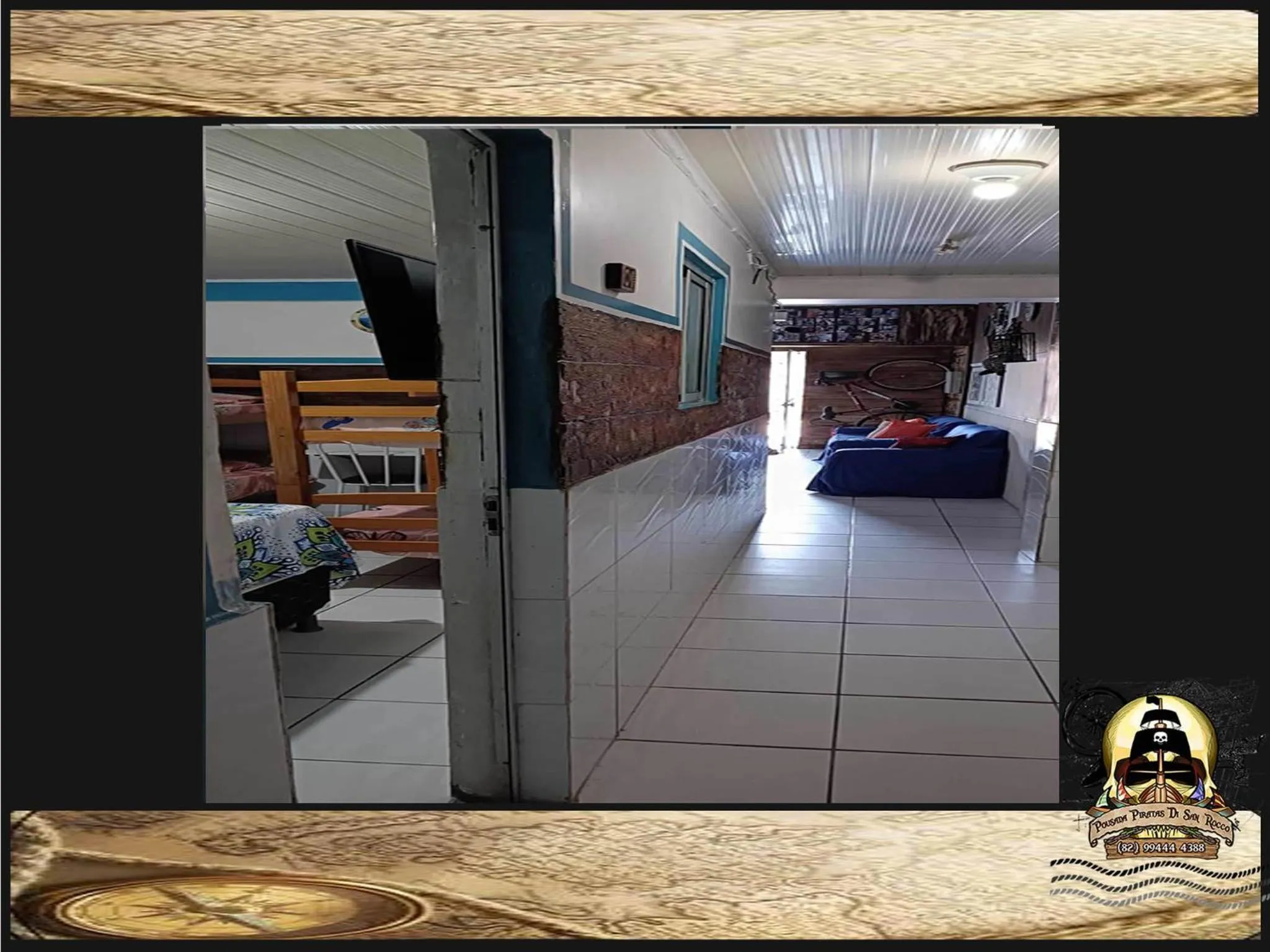 View (from property/room), Bed in Pousada Piratas Di San Rocco