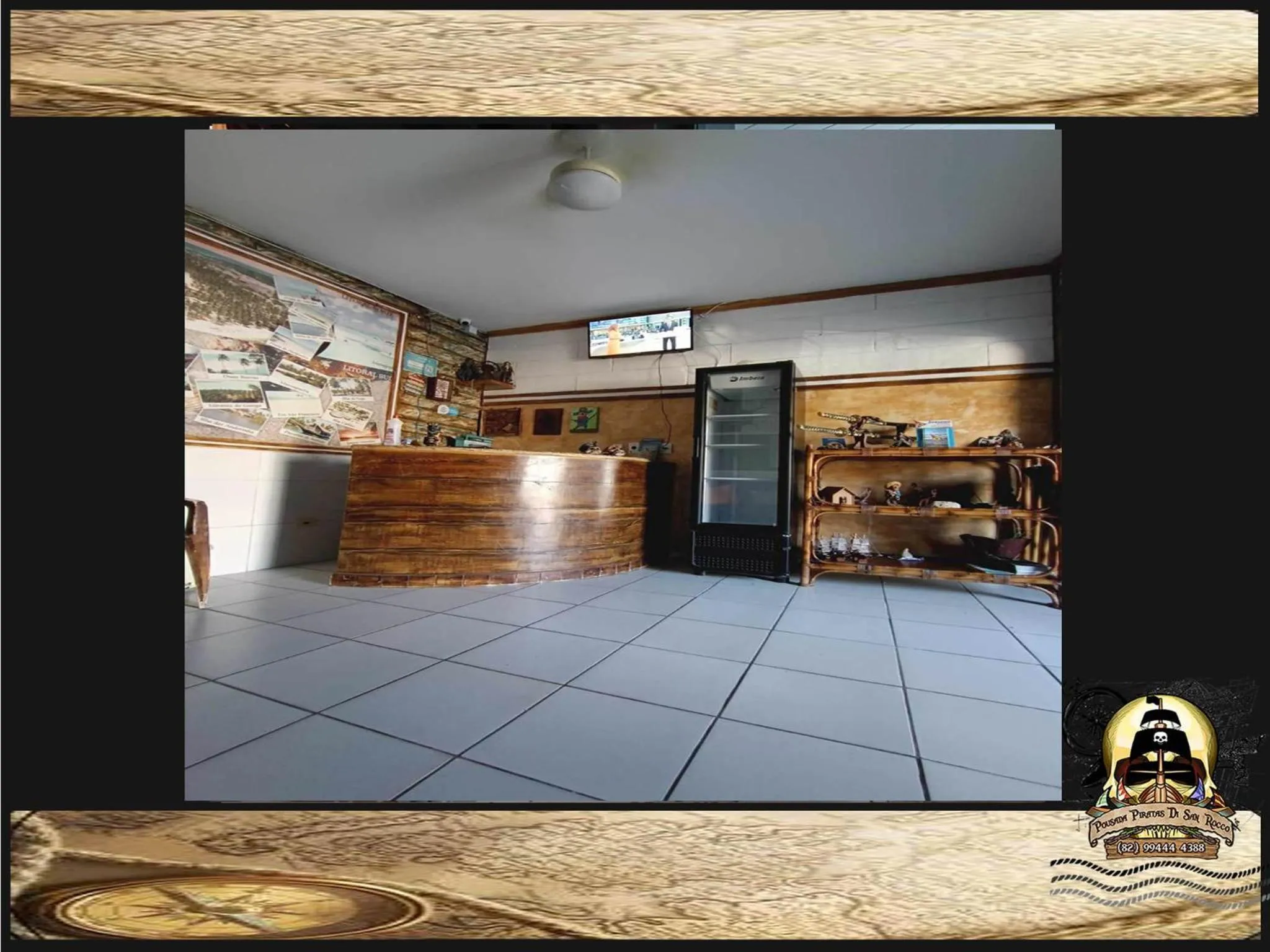 Lobby or reception in Pousada Piratas Di San Rocco