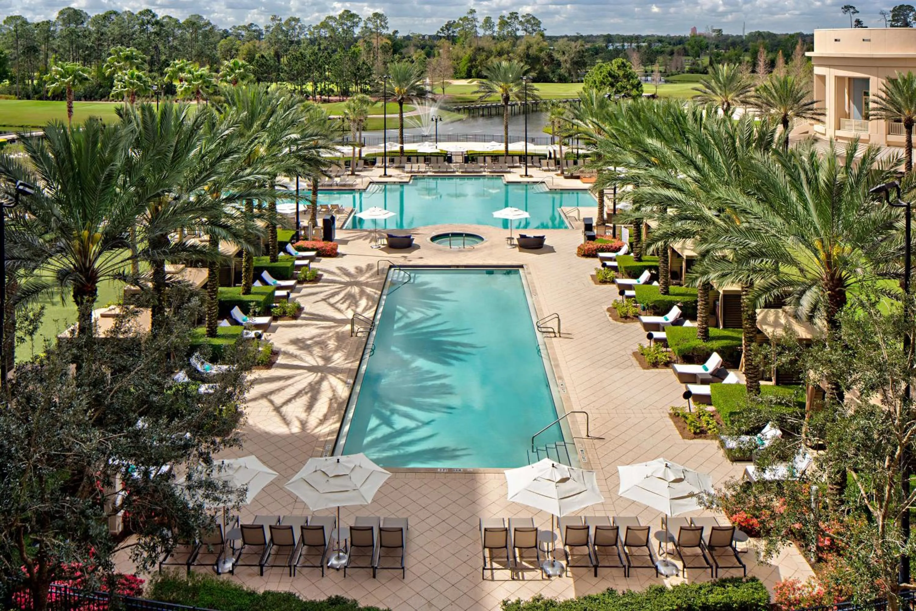 Pool view in Waldorf Astoria Orlando - An Official Walt Disney World Hotel