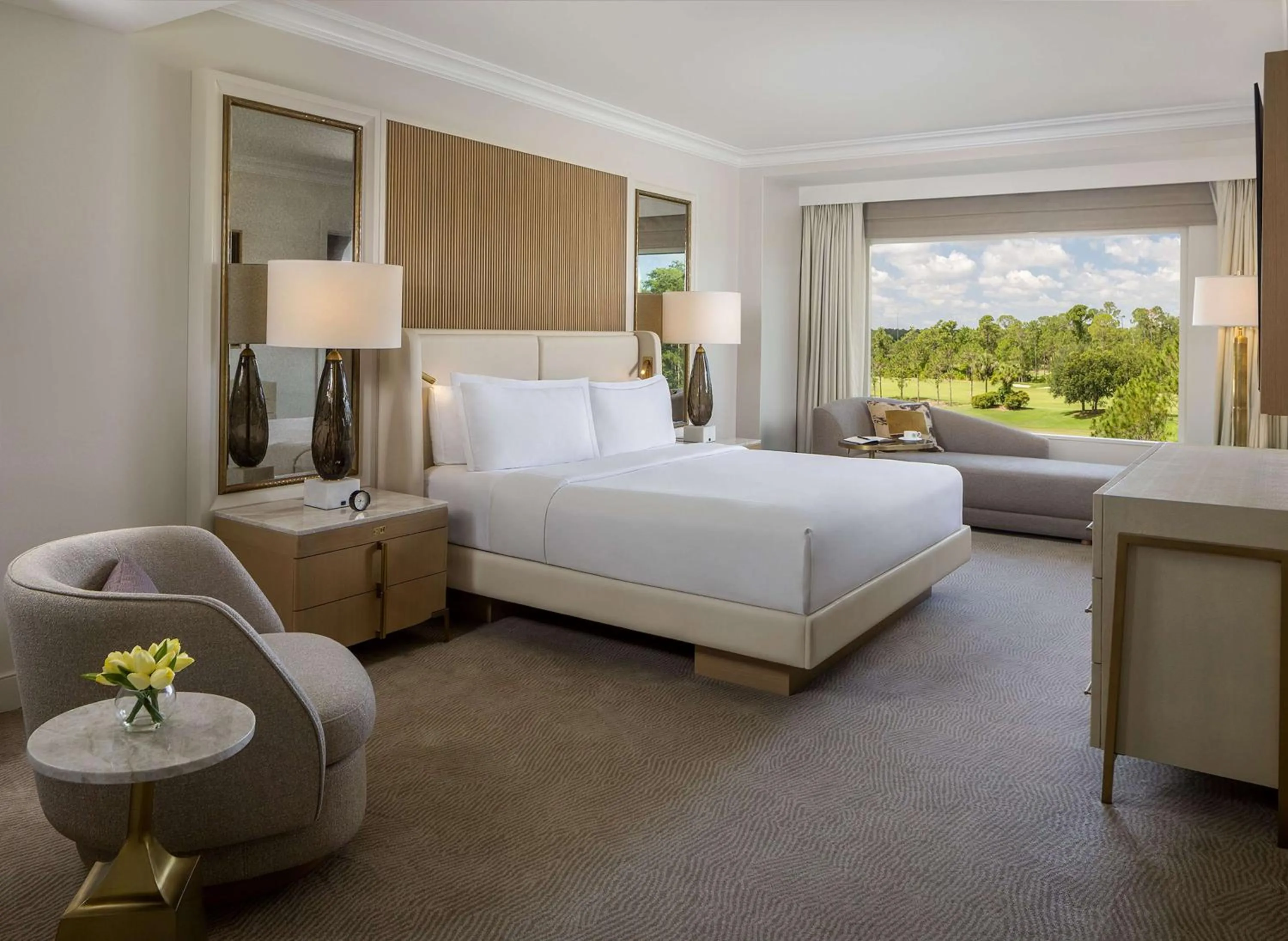 Bed in Waldorf Astoria Orlando - An Official Walt Disney World Hotel