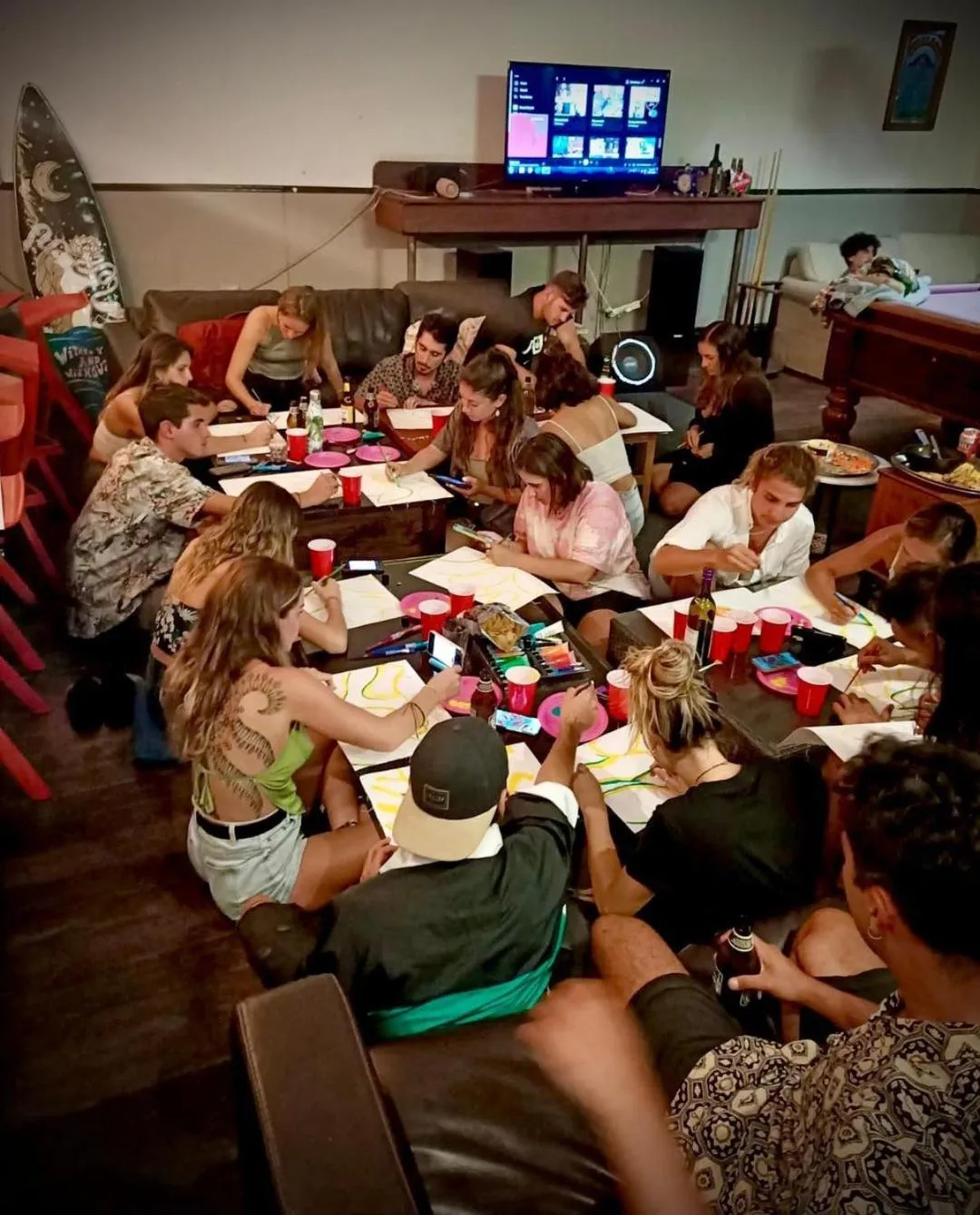 People in Sundancer Backpackers Hostel