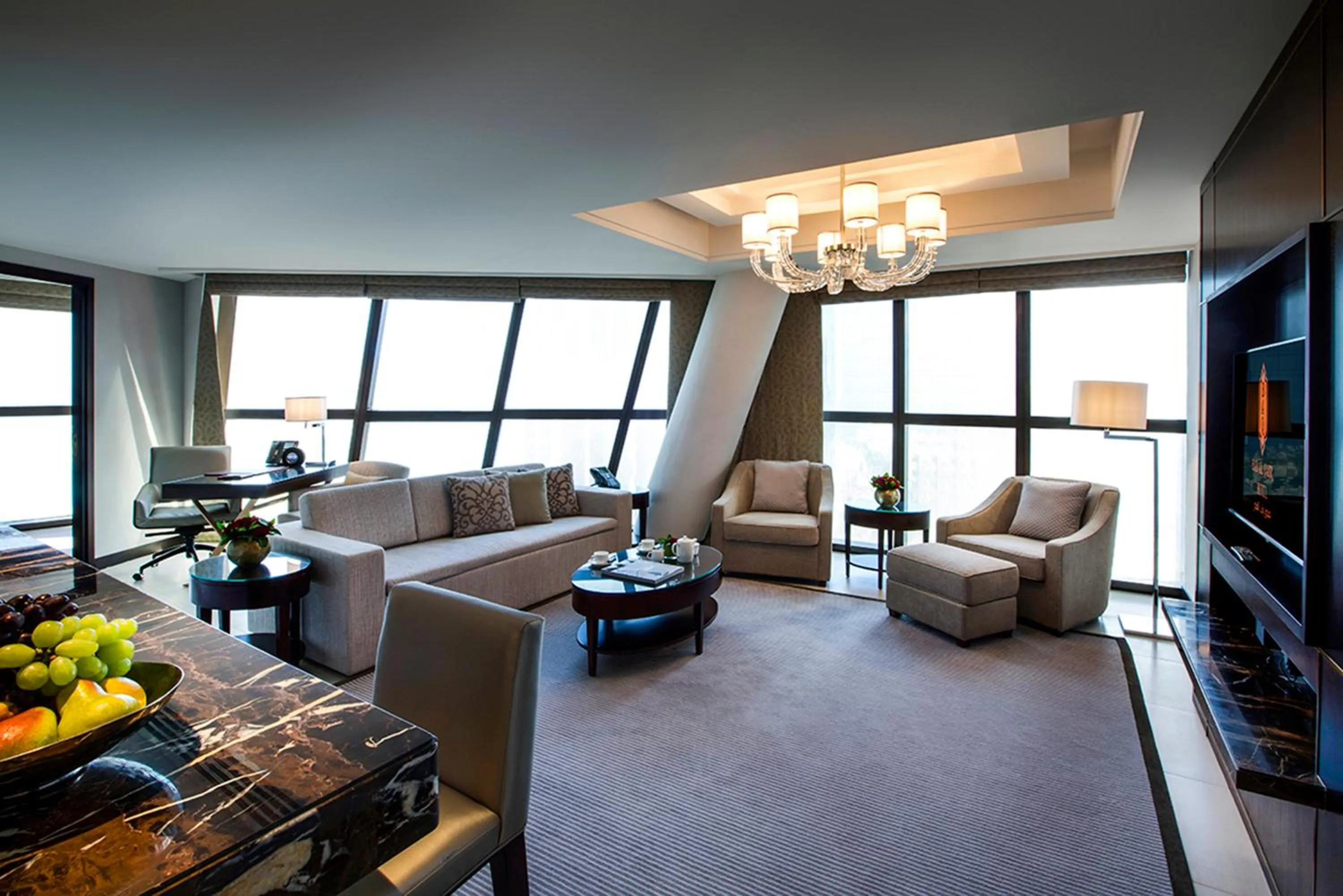 Living room in Bab Al Qasr Residence