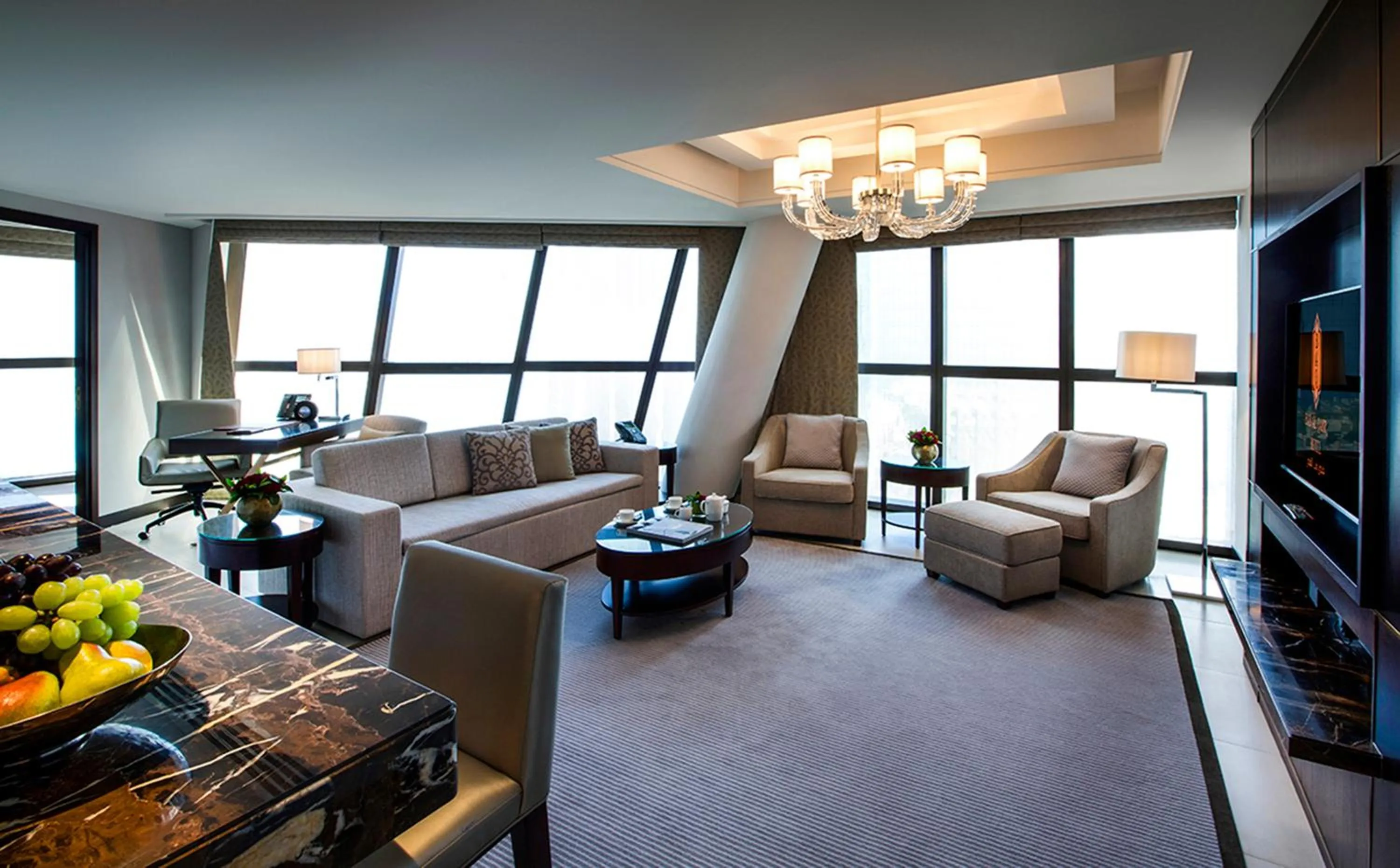 Living room in Bab Al Qasr Residence