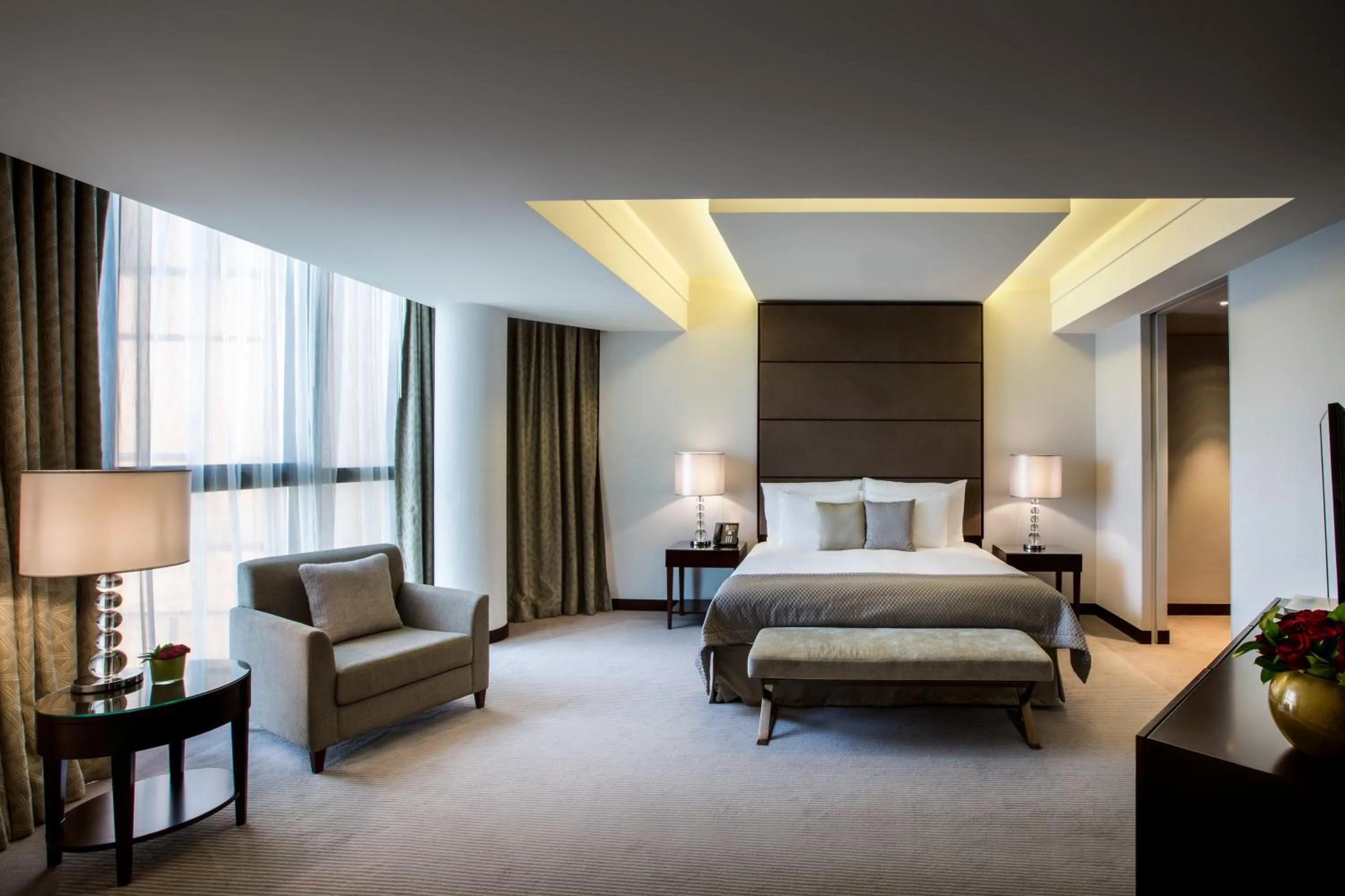 Photo of the whole room, Bed in Bab Al Qasr Residence