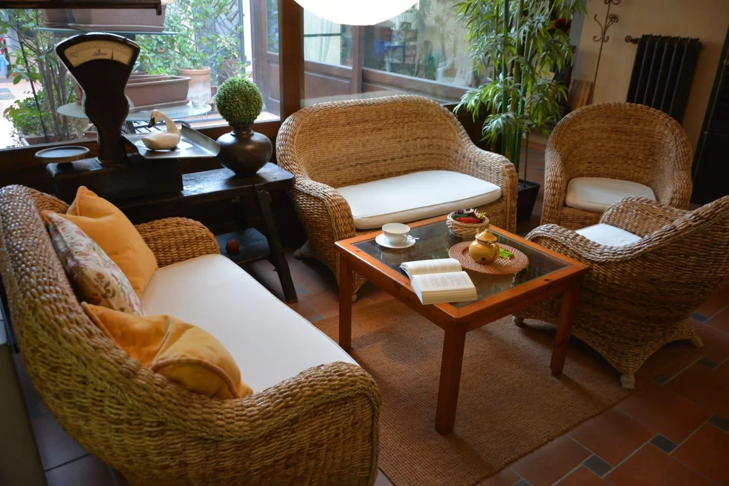 Seating area in Albergo Casa Al Sole