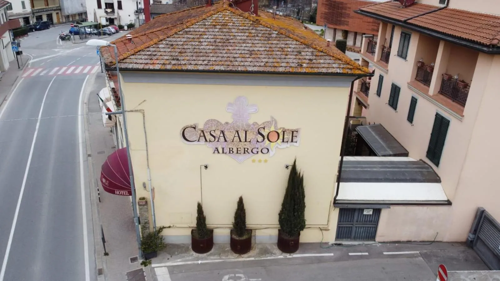 Facade/entrance in Albergo Casa Al Sole