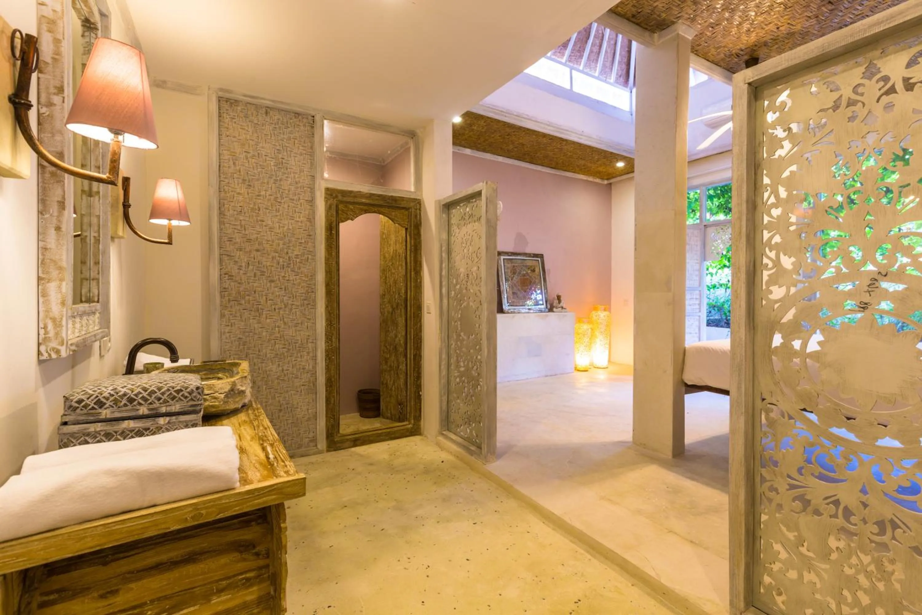 Bathroom, Bed in BoHo Bingin Beach Bali