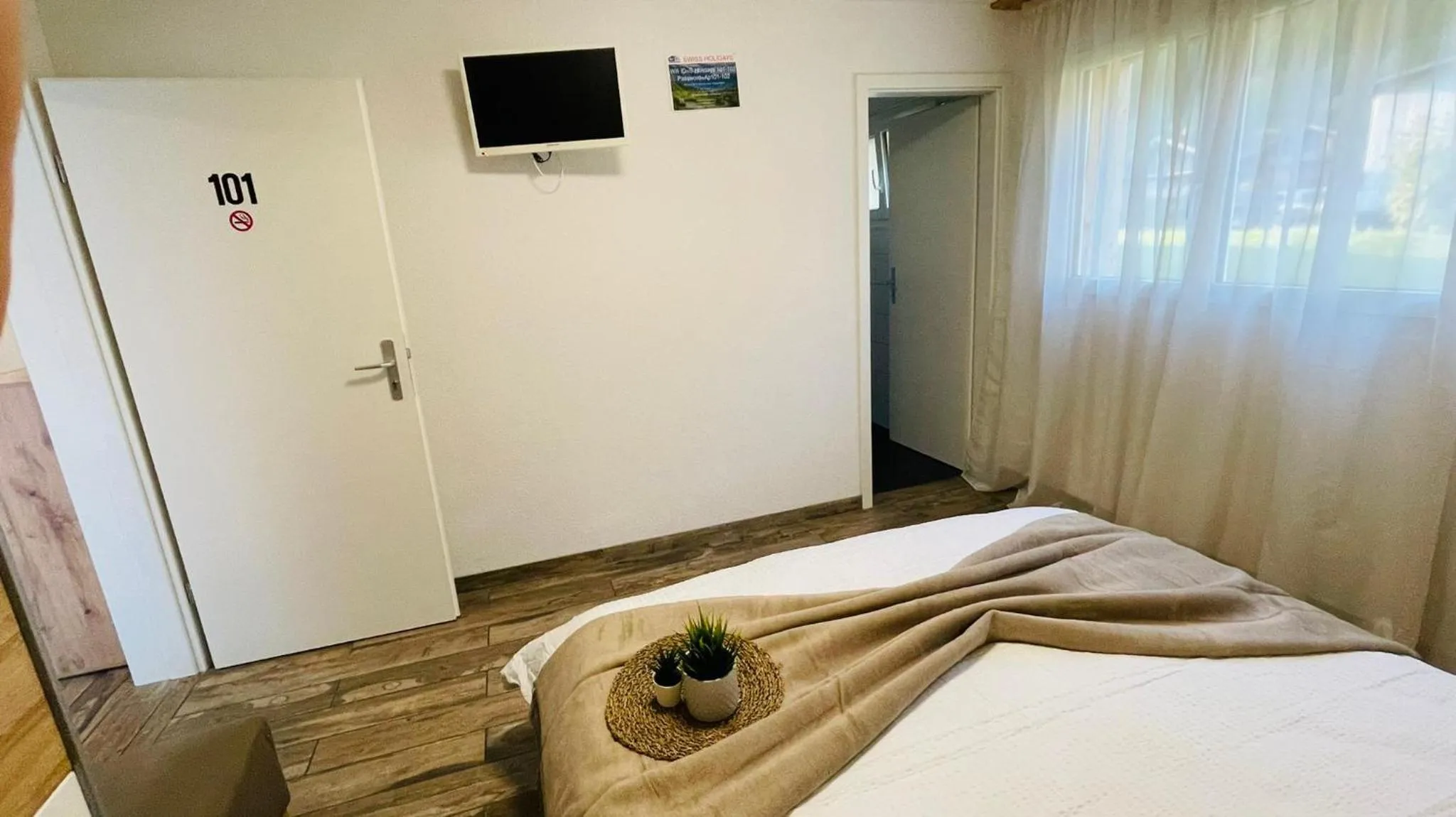 Bed in Swiss Chalet Holidays Ringgenberg