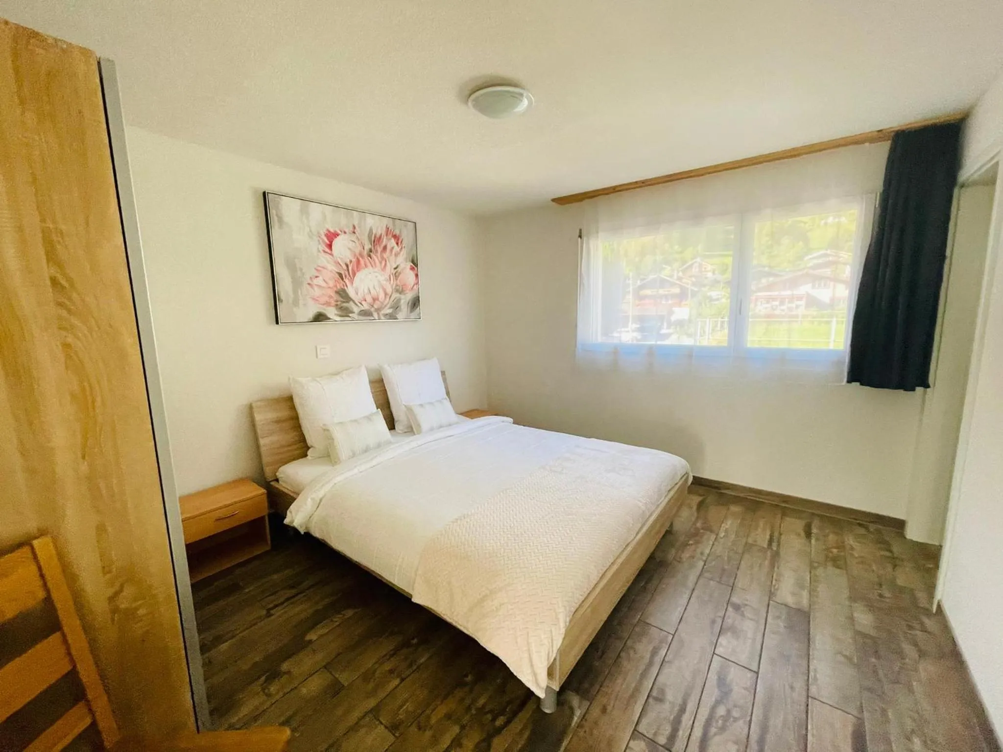 Bed in Swiss Chalet Holidays Ringgenberg