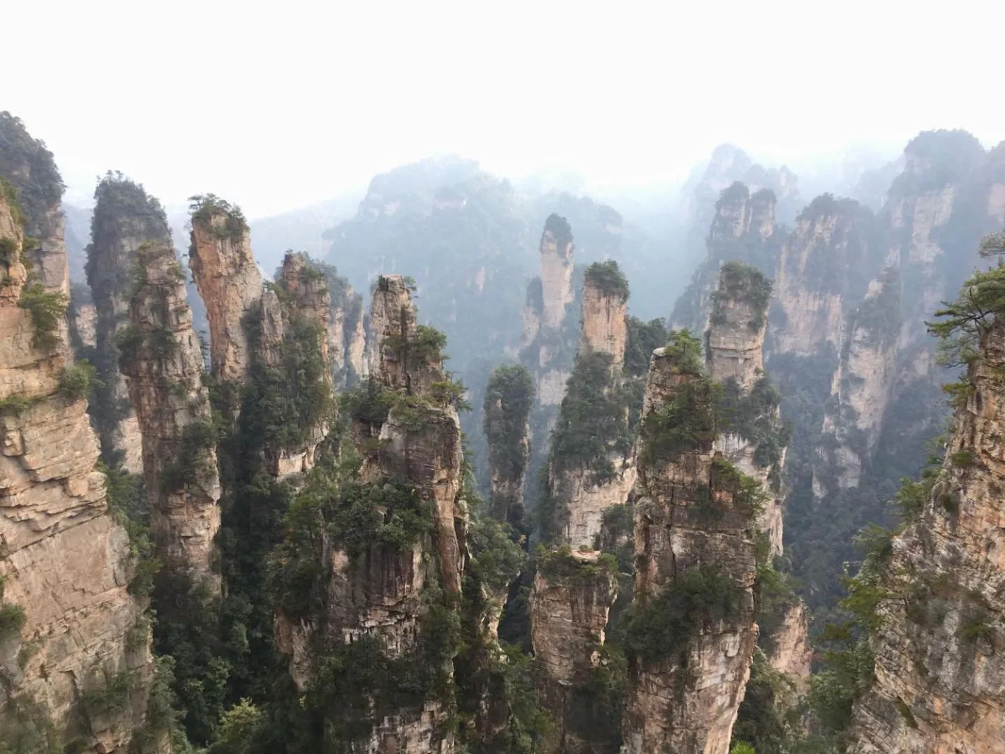 Natural landscape in Zhangjiajie Highlights Guesthouse