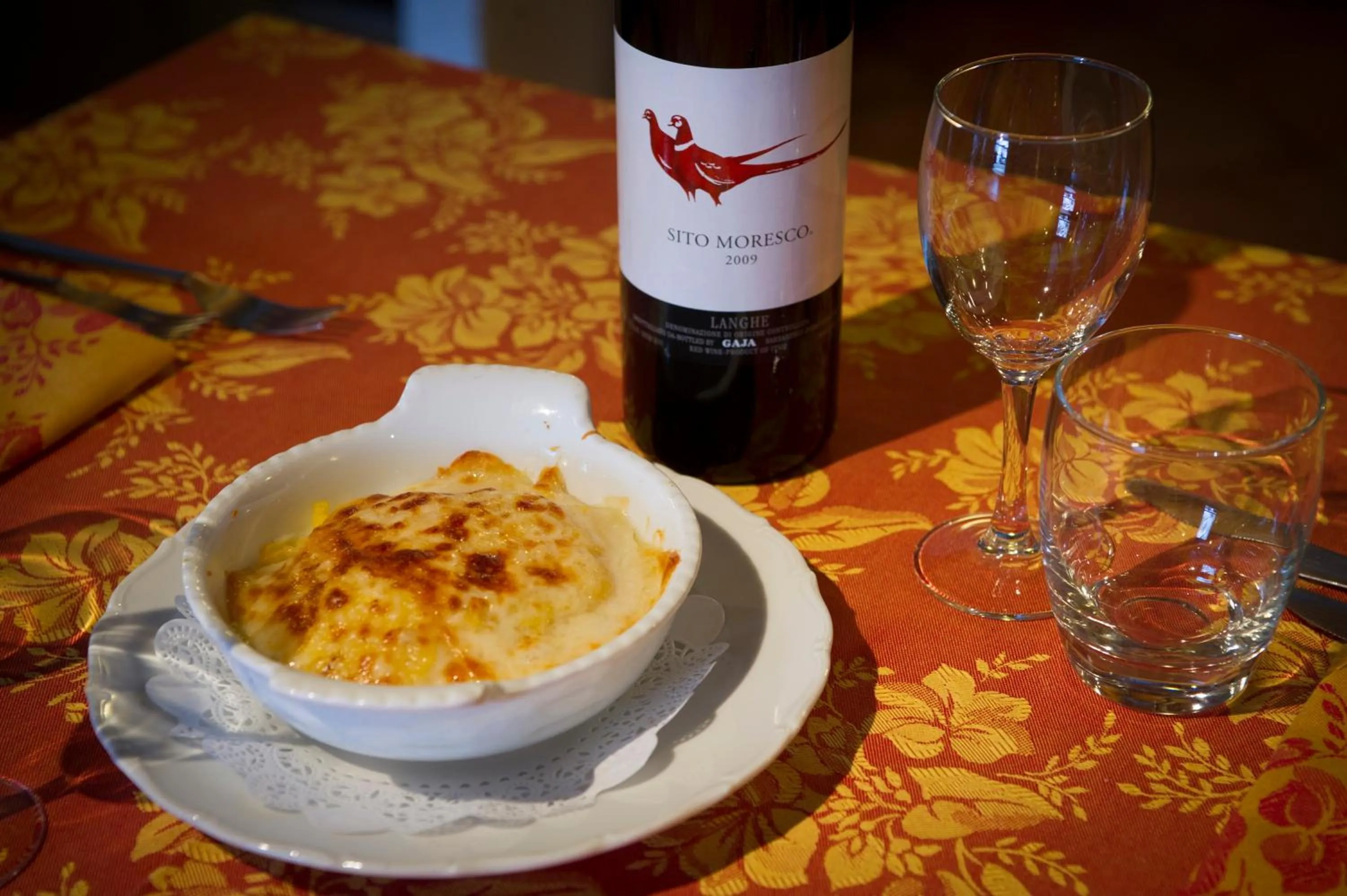 Food and drinks in Chalet Della Guida