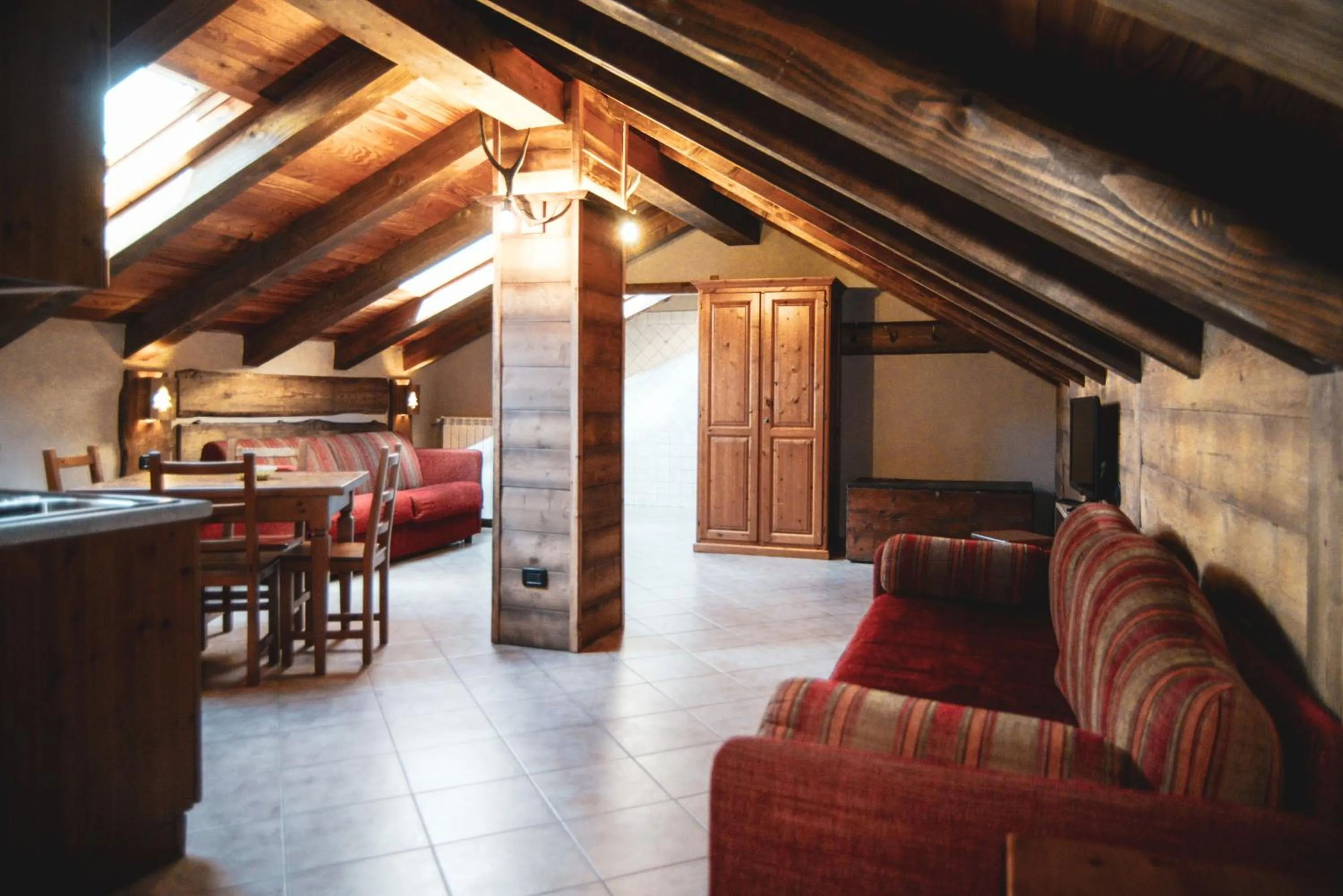 Living room in Chalet Della Guida