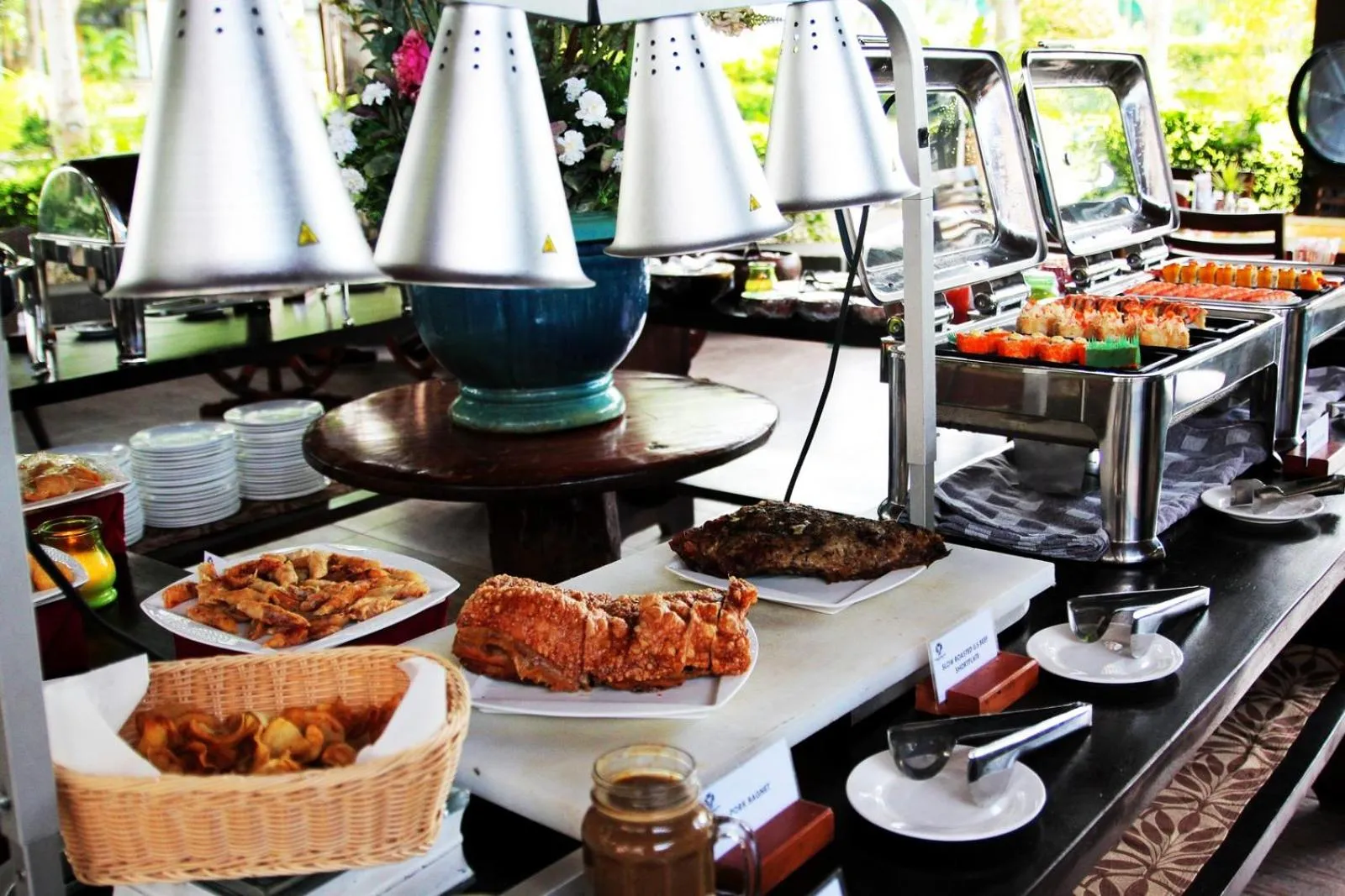 Buffet breakfast in Batangas Country Club