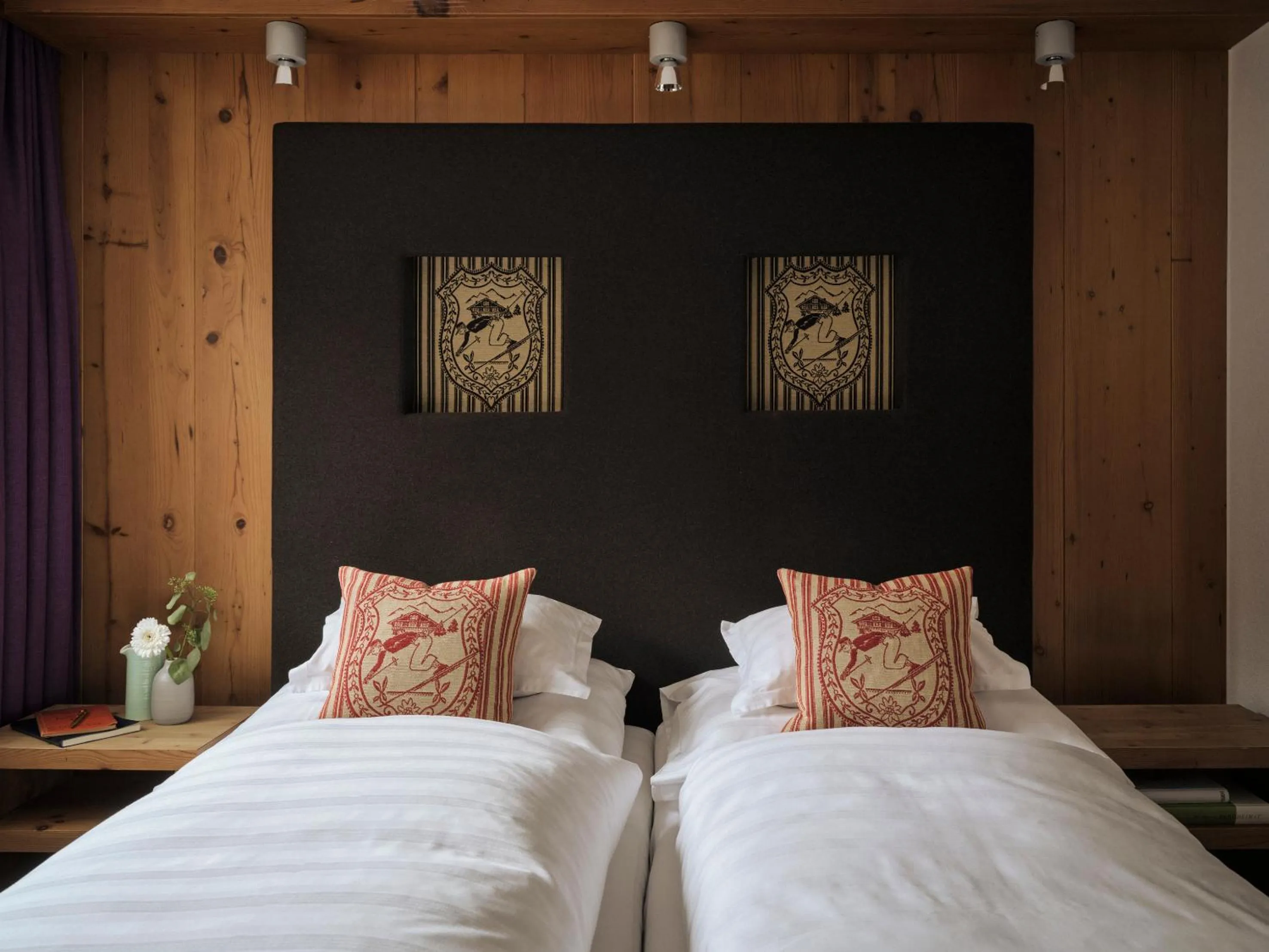 Bed in Hotel Sandhof