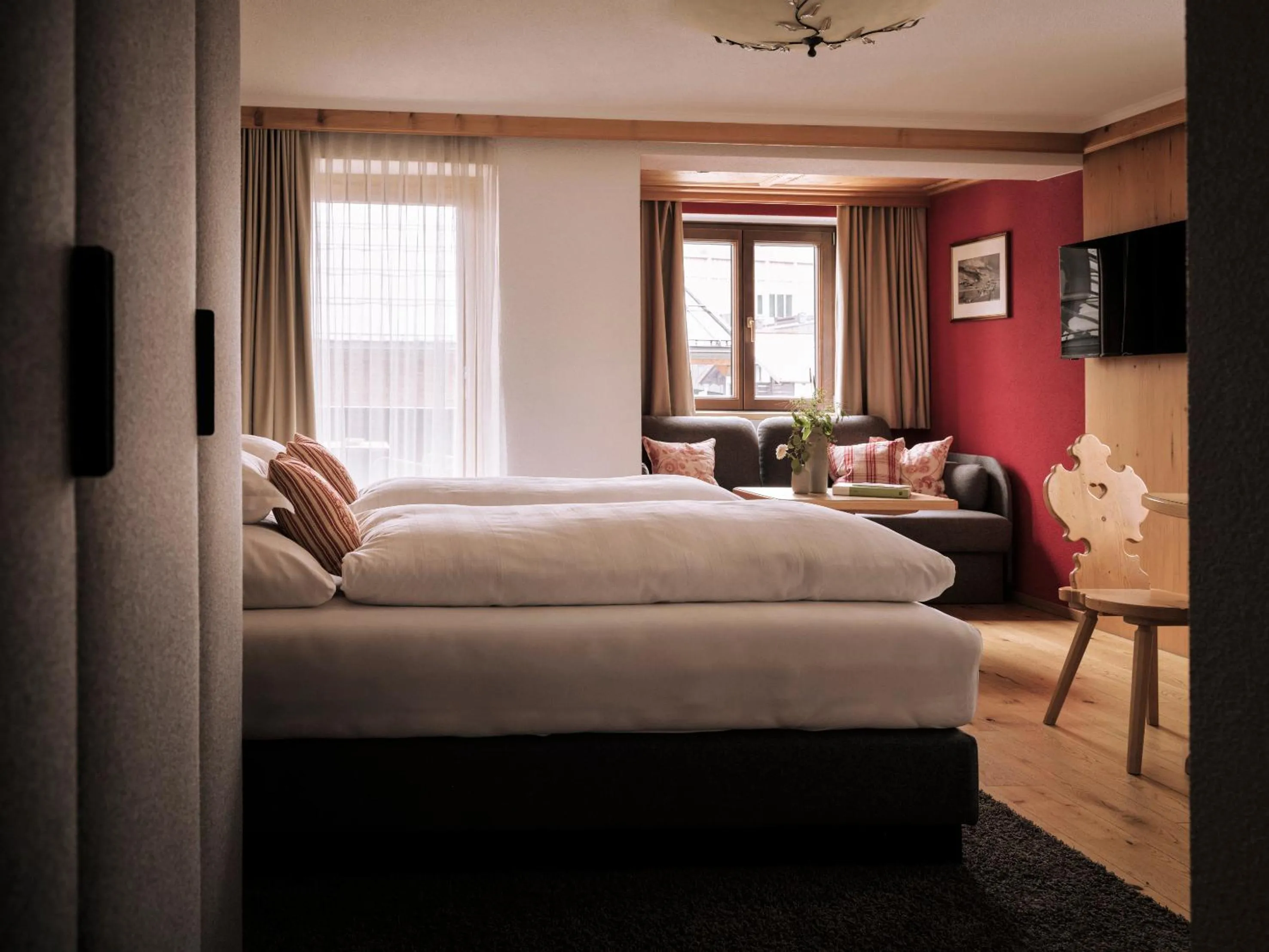 Bed in Hotel Sandhof