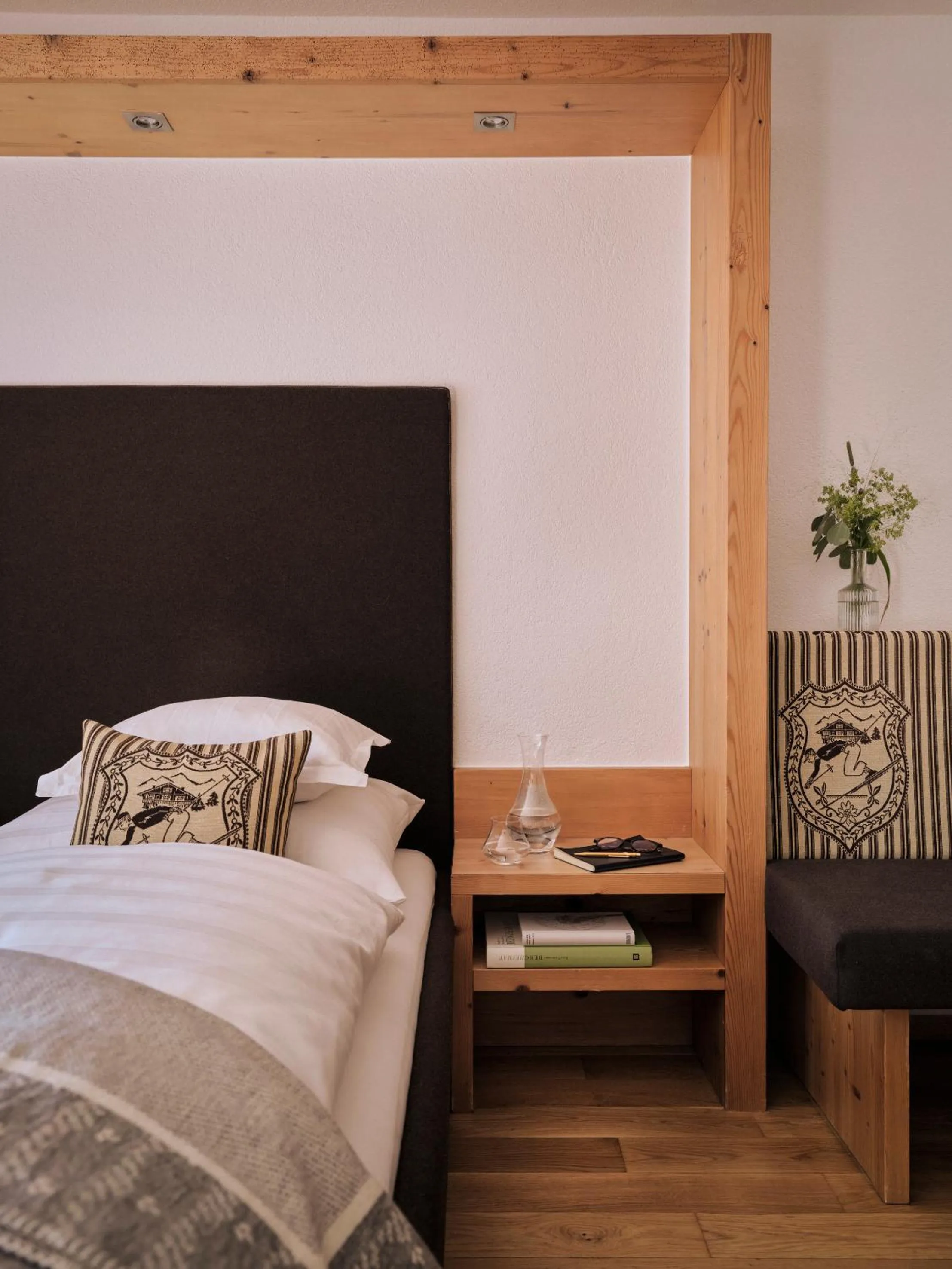 Bed in Hotel Sandhof