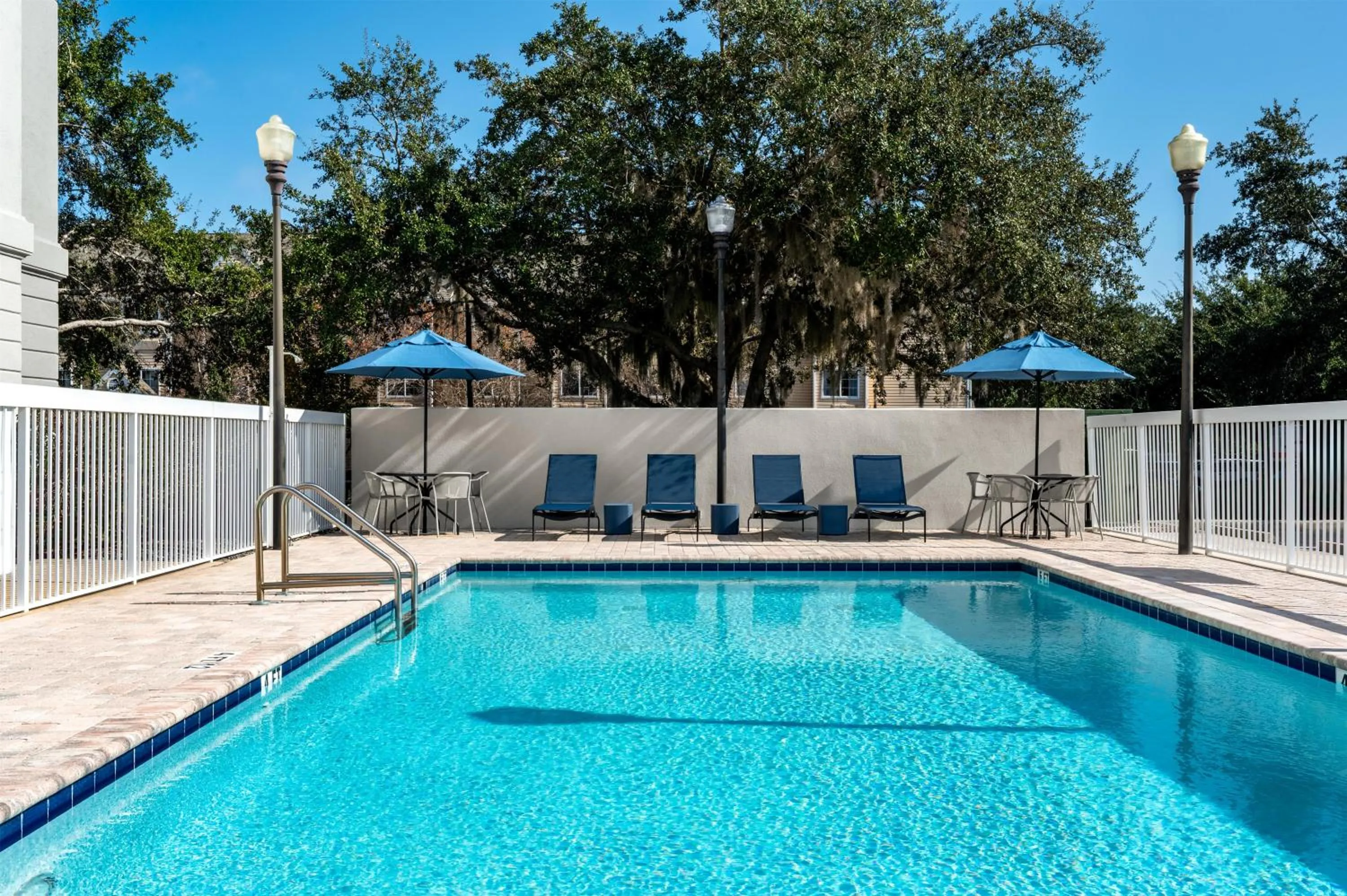 Pool view in Hampton Inn Leesburg Tavares