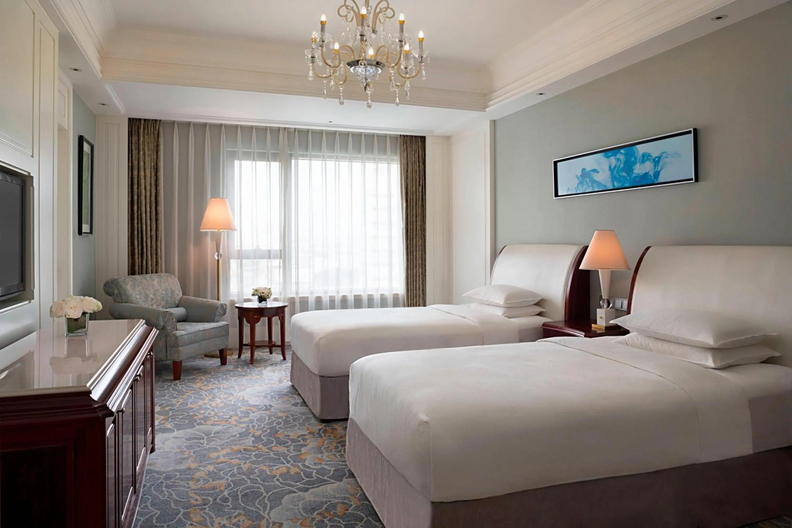 Photo of the whole room, Bed in Courtyard by Marriott Shanghai Fengxian