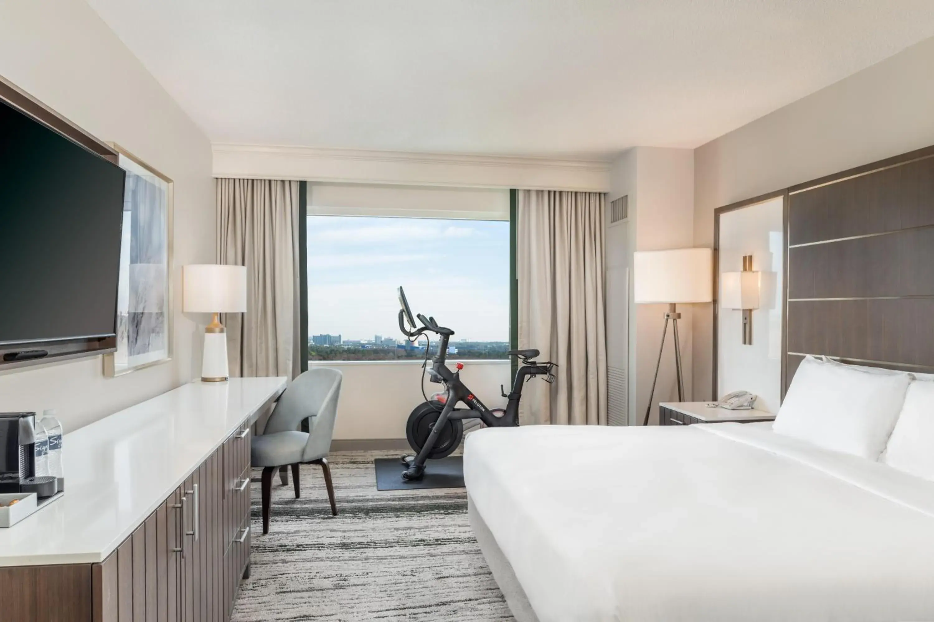Wellness King Room with Peloton in Signia by Hilton Orlando - An Official Walt Disney World Hotel Wellness King Room with Peloton in Signia by Hilton Orlando - An Official Walt Disney World Hotel