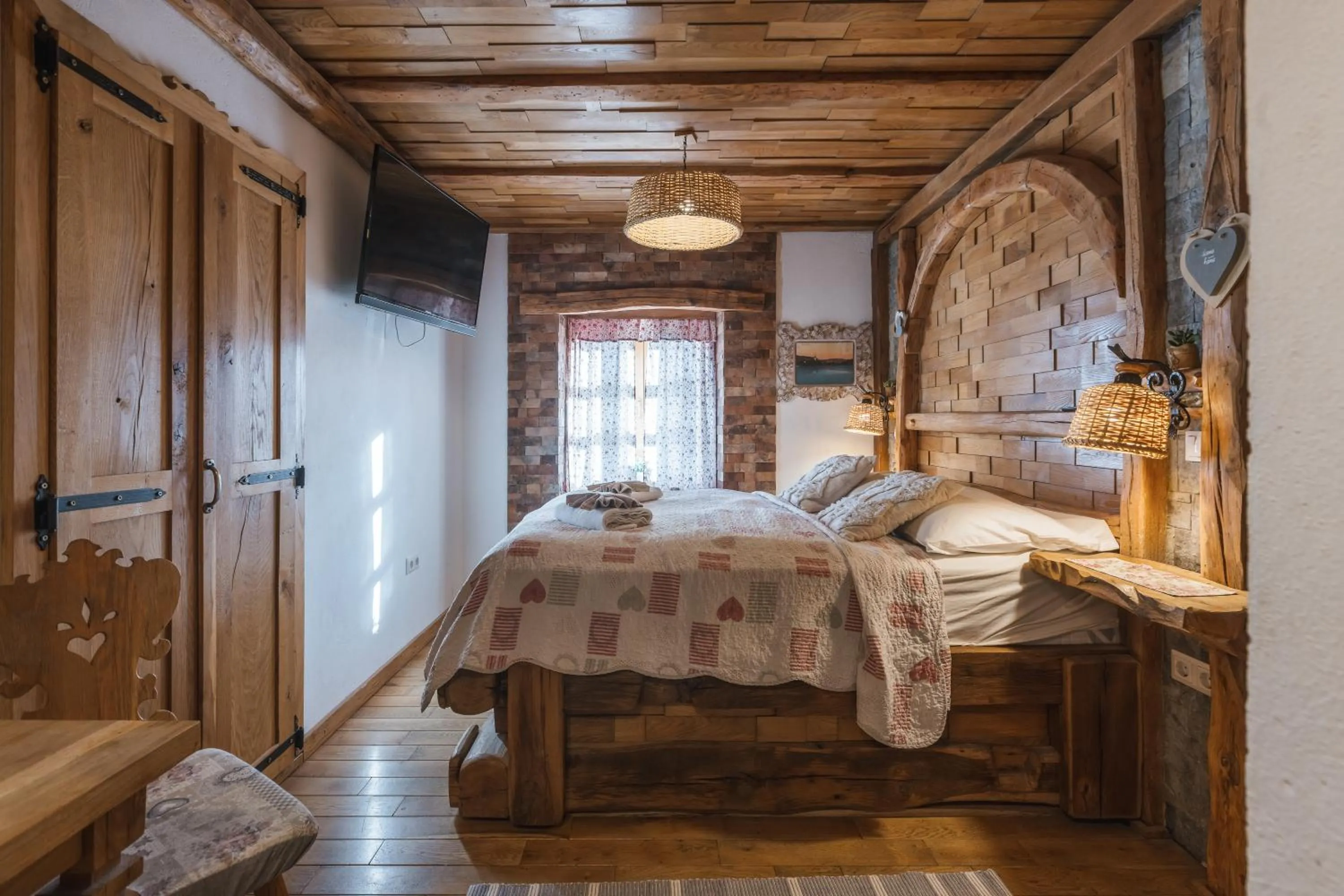 Bedroom, Bed in Old Bled House
