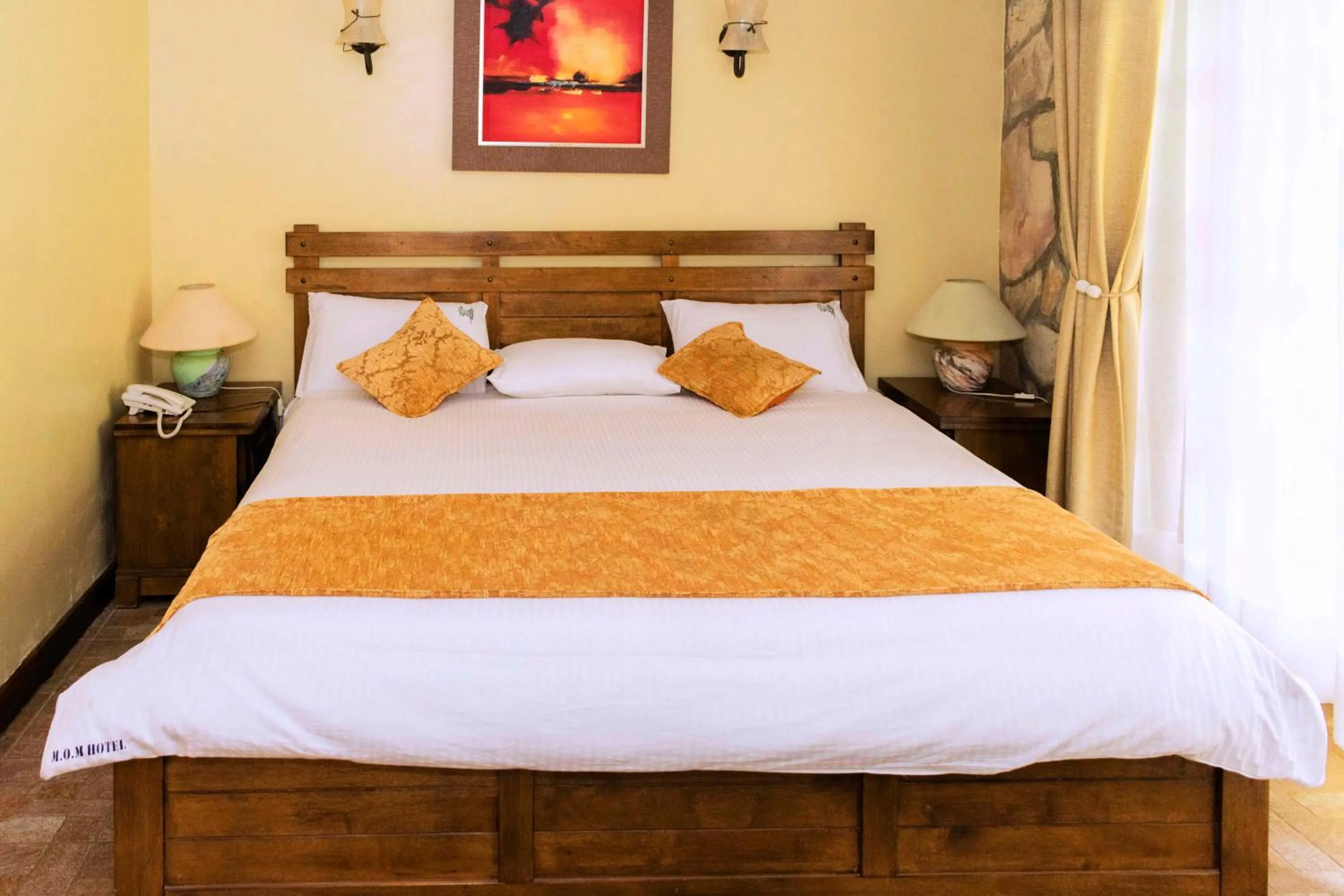 Bed in Mountains of the Moon Hotel Fort Portal