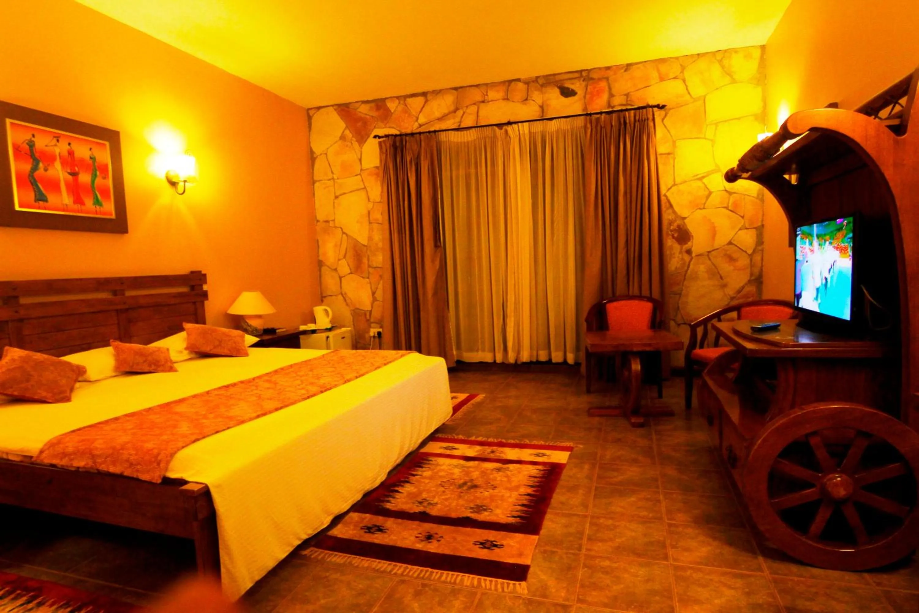 Bed in Mountains of the Moon Hotel Fort Portal