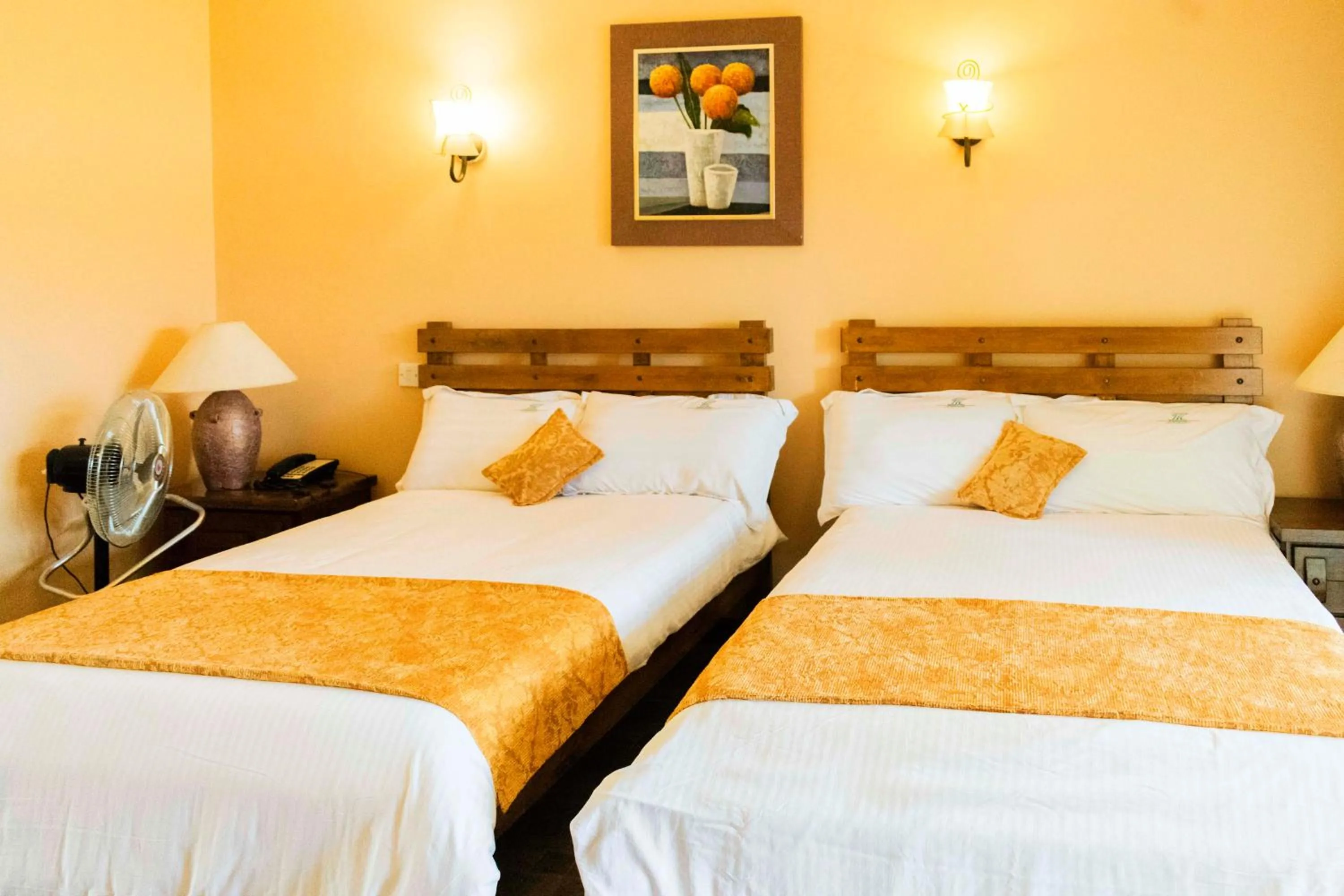 Bed in Mountains of the Moon Hotel Fort Portal