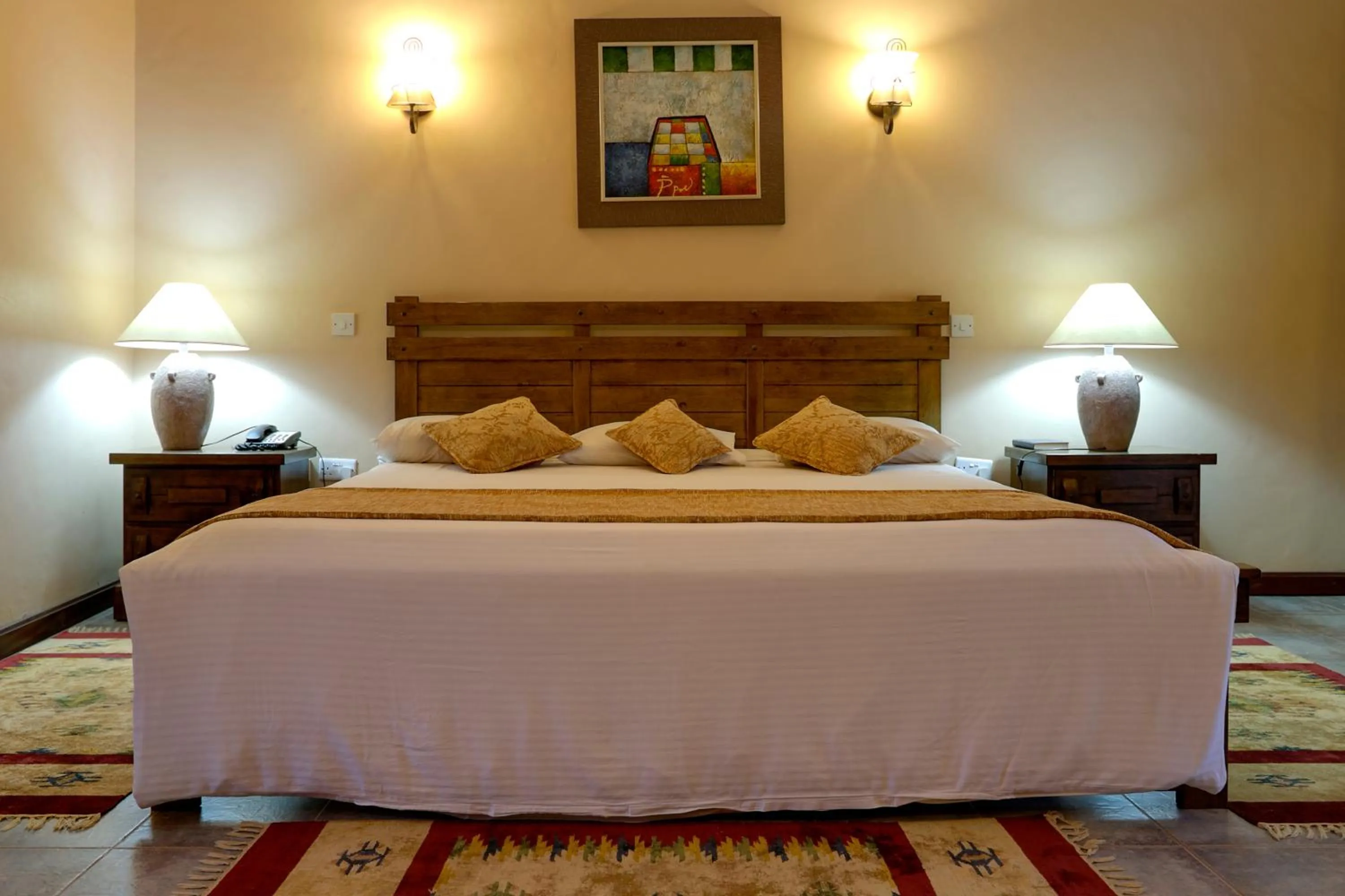 Bed in Mountains of the Moon Hotel Fort Portal