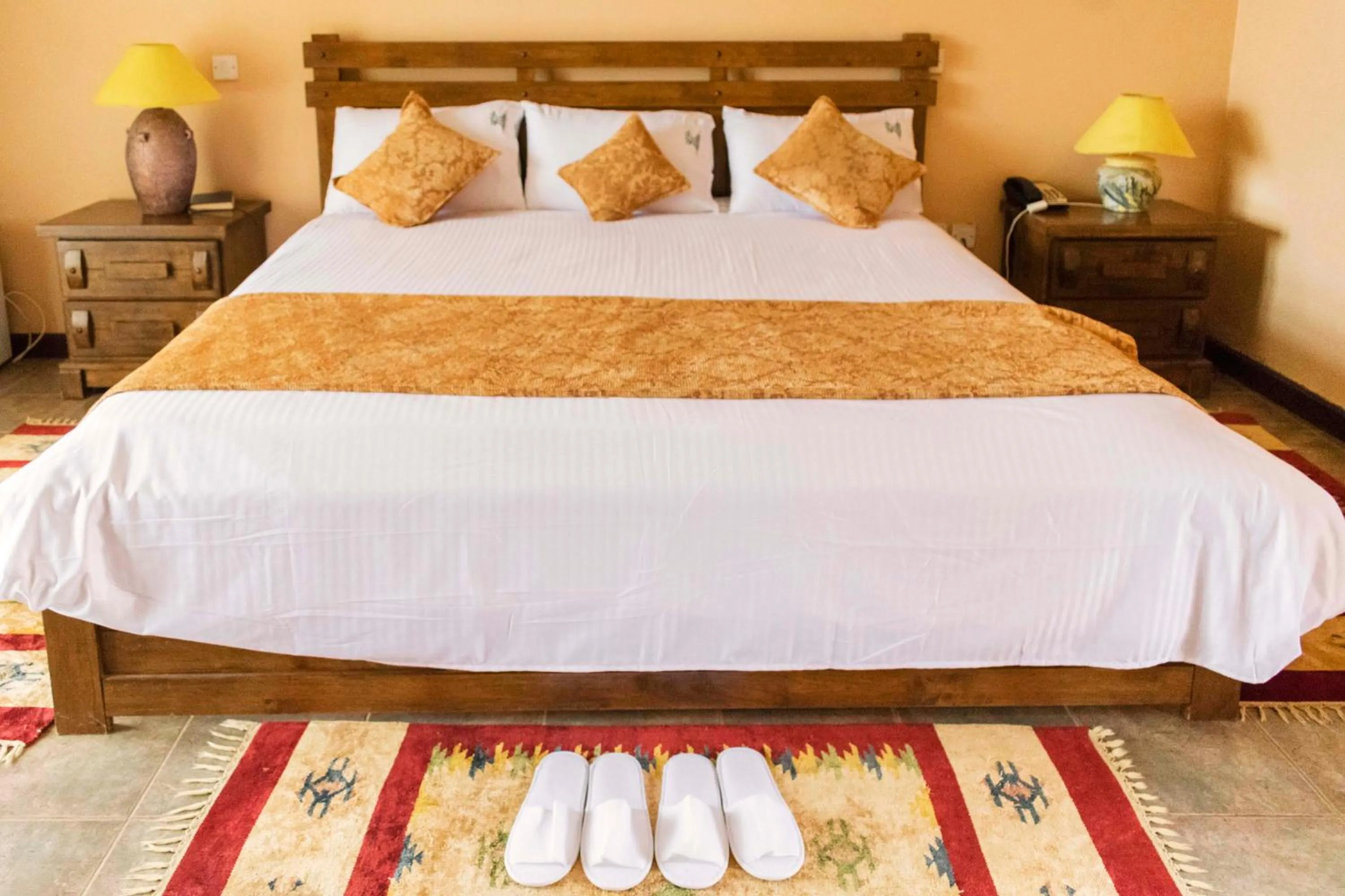 Bed in Mountains of the Moon Hotel Fort Portal