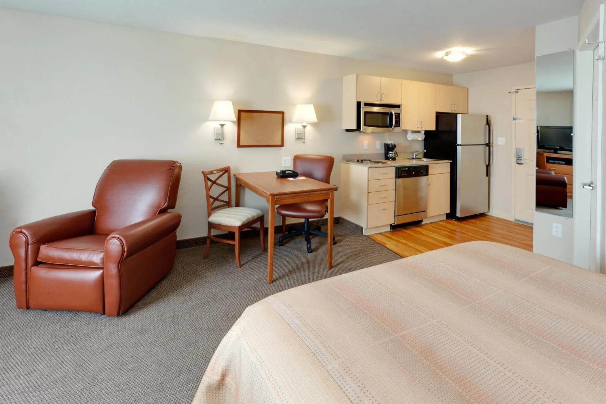 Bedroom, Bed in Candlewood Suites Watertown Fort Drum by IHG