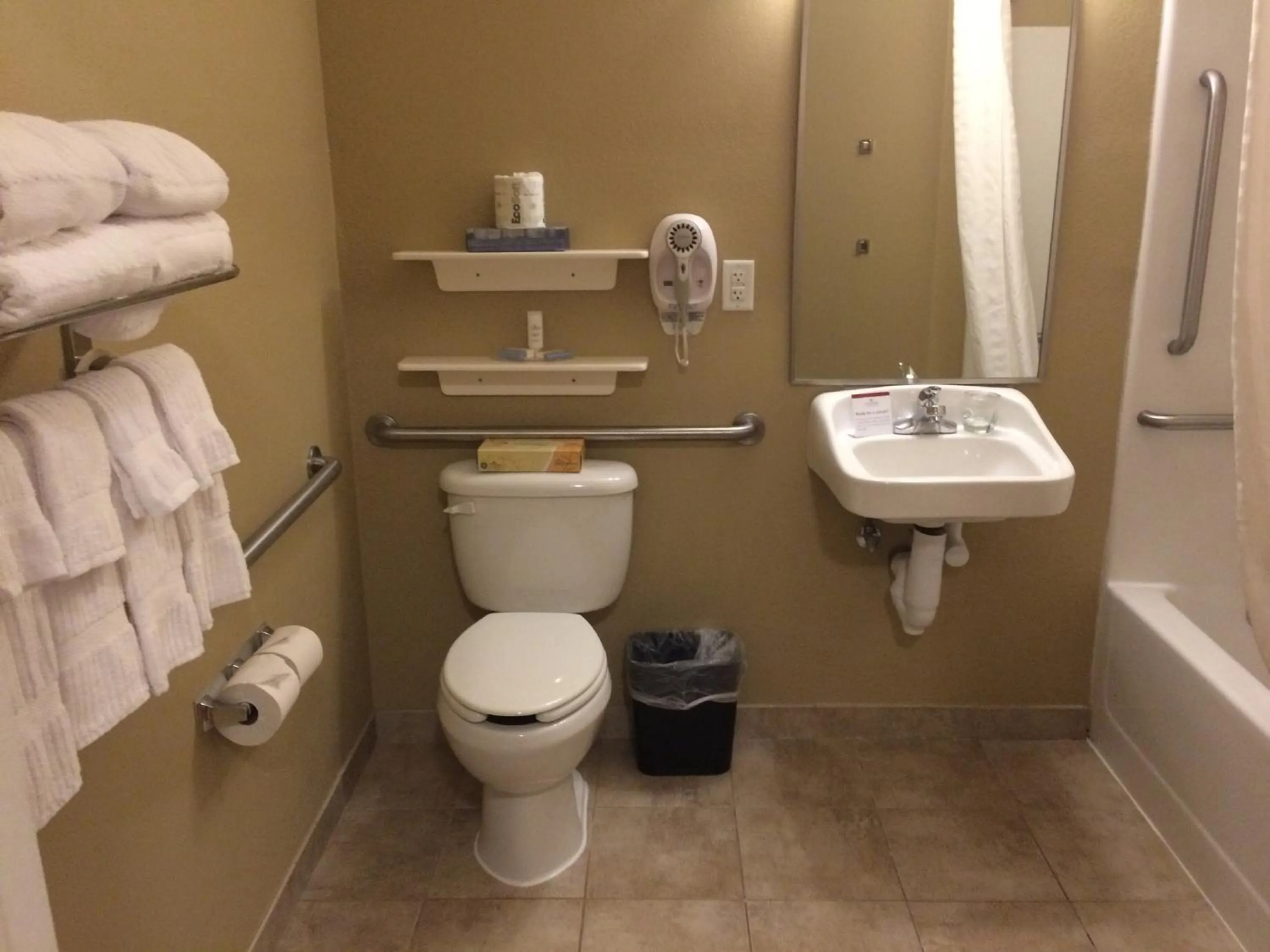 Bathroom in Candlewood Suites Watertown Fort Drum by IHG