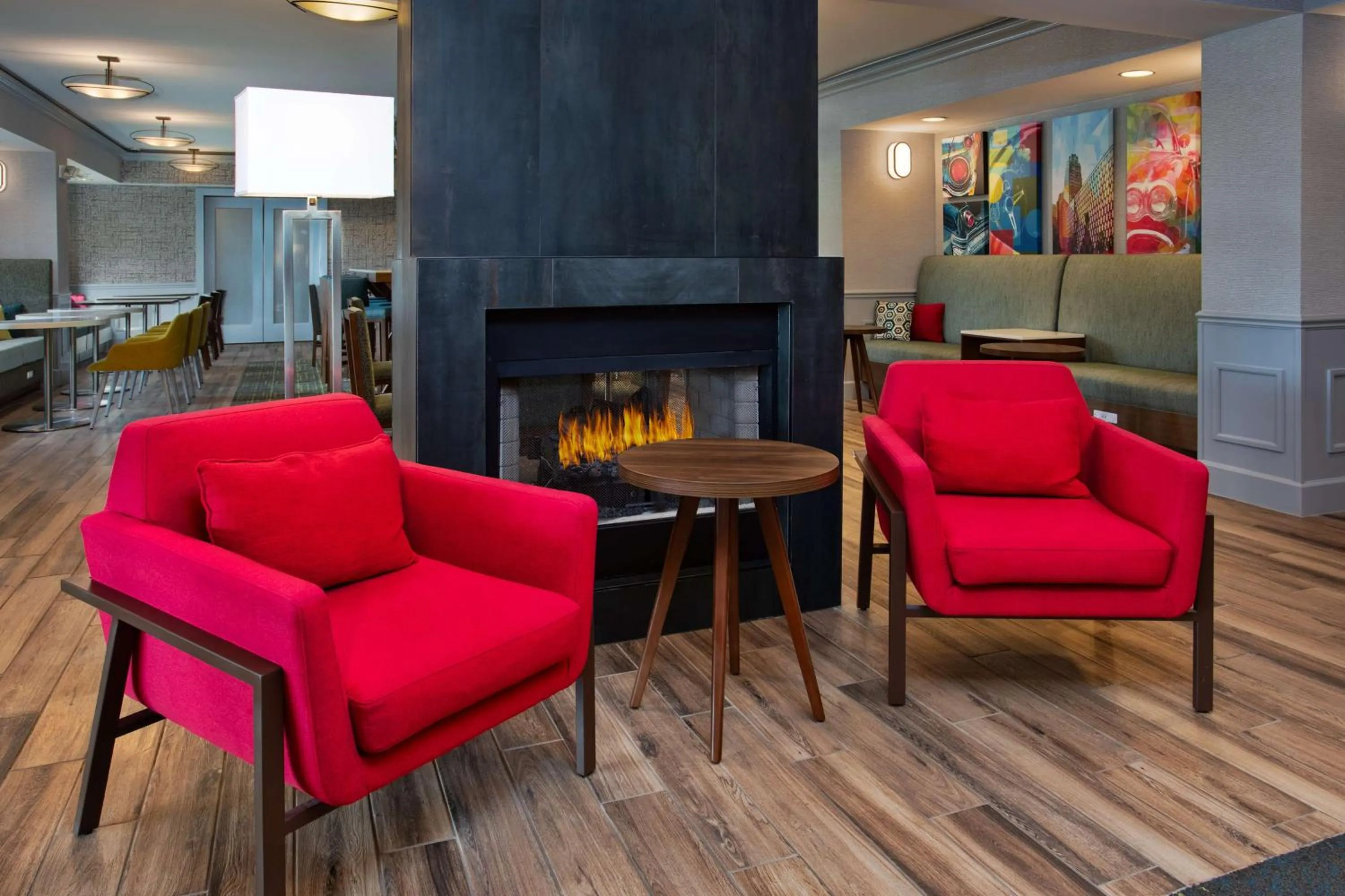 Lobby or reception in Hampton Inn Detroit - Shelby Township