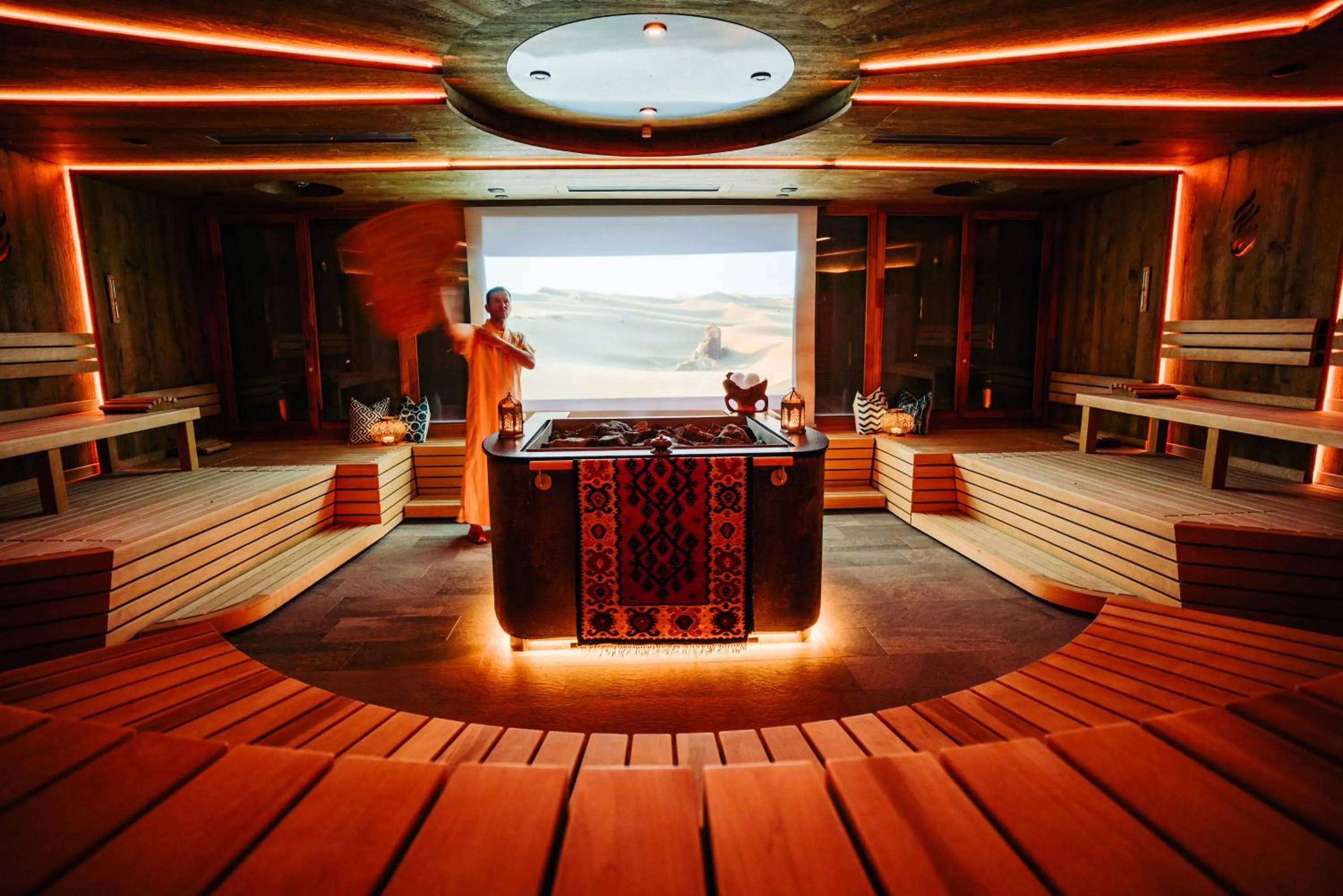 Sauna in Mountain Resort Feuerberg