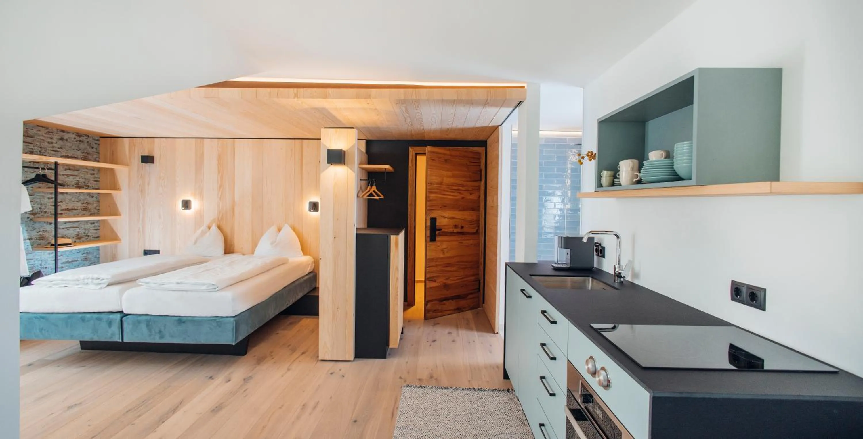 Photo of the whole room, Bed in Hotel Gasthof Hirschentenne