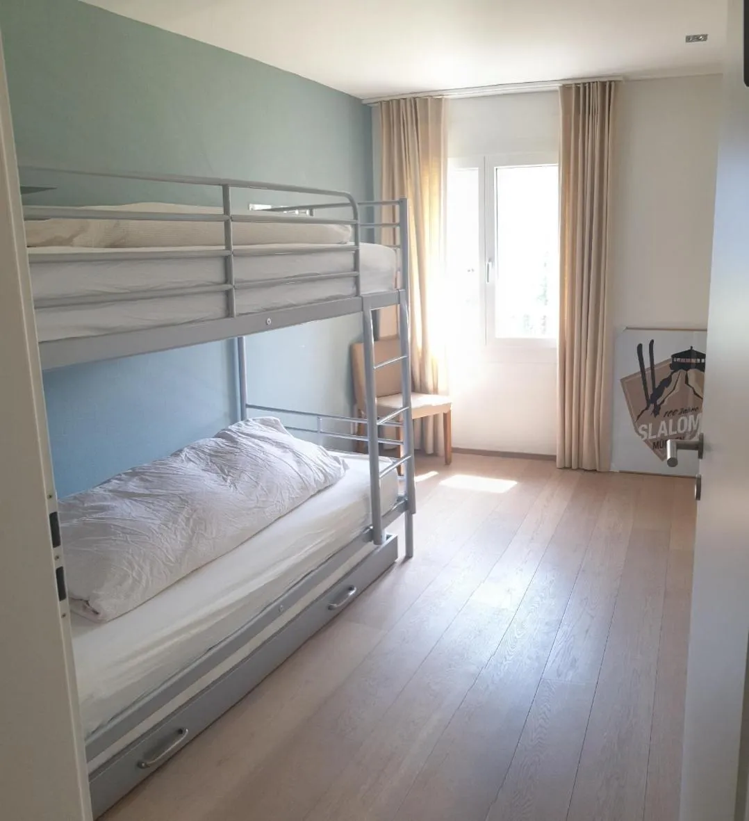 Bed in Hotel Jungfrau Mürren