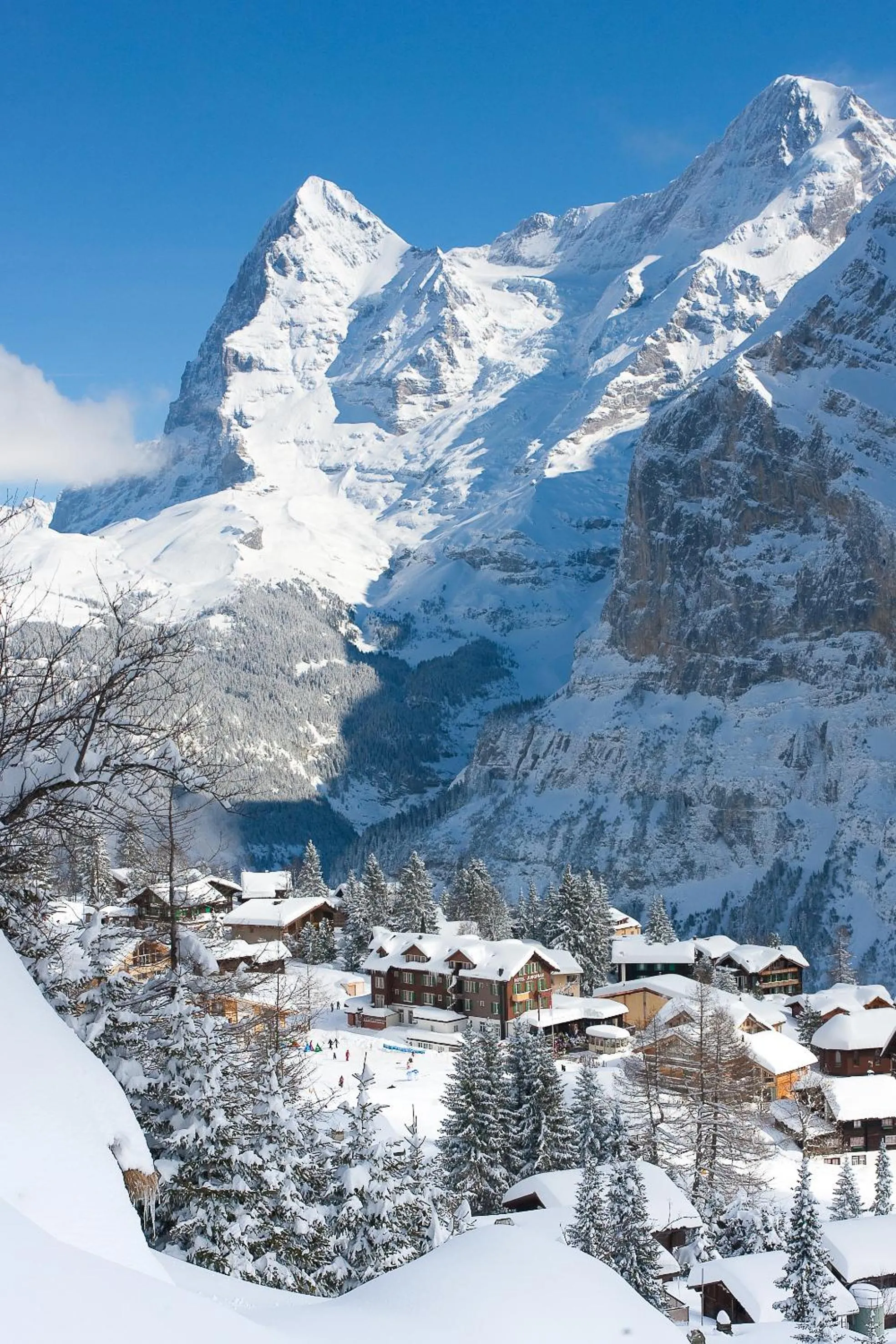 Bird's eye view in Hotel Jungfrau Mürren