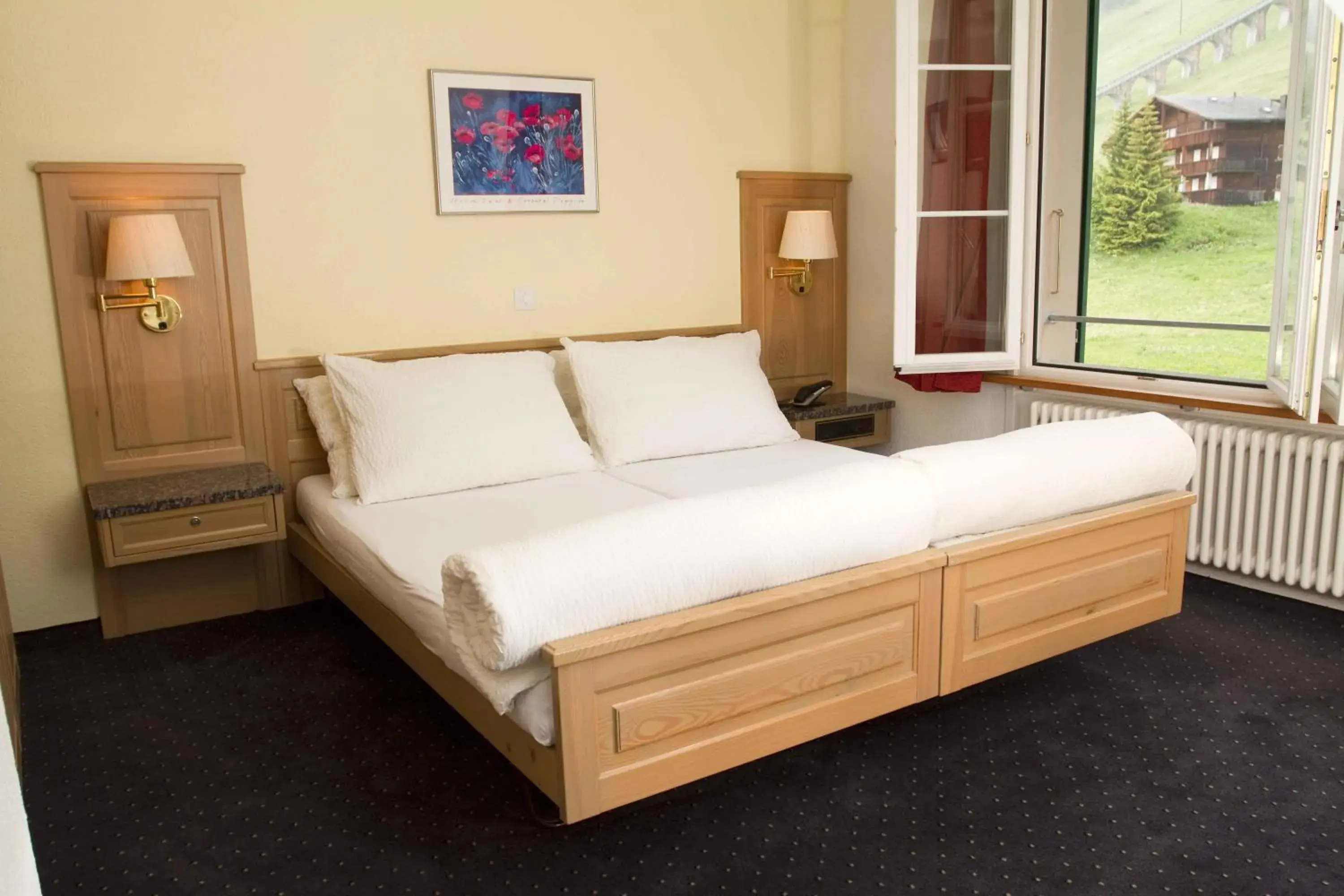 Standard Double Room in Hotel Jungfrau Mürren Standard Double Room in Hotel Jungfrau Mürren