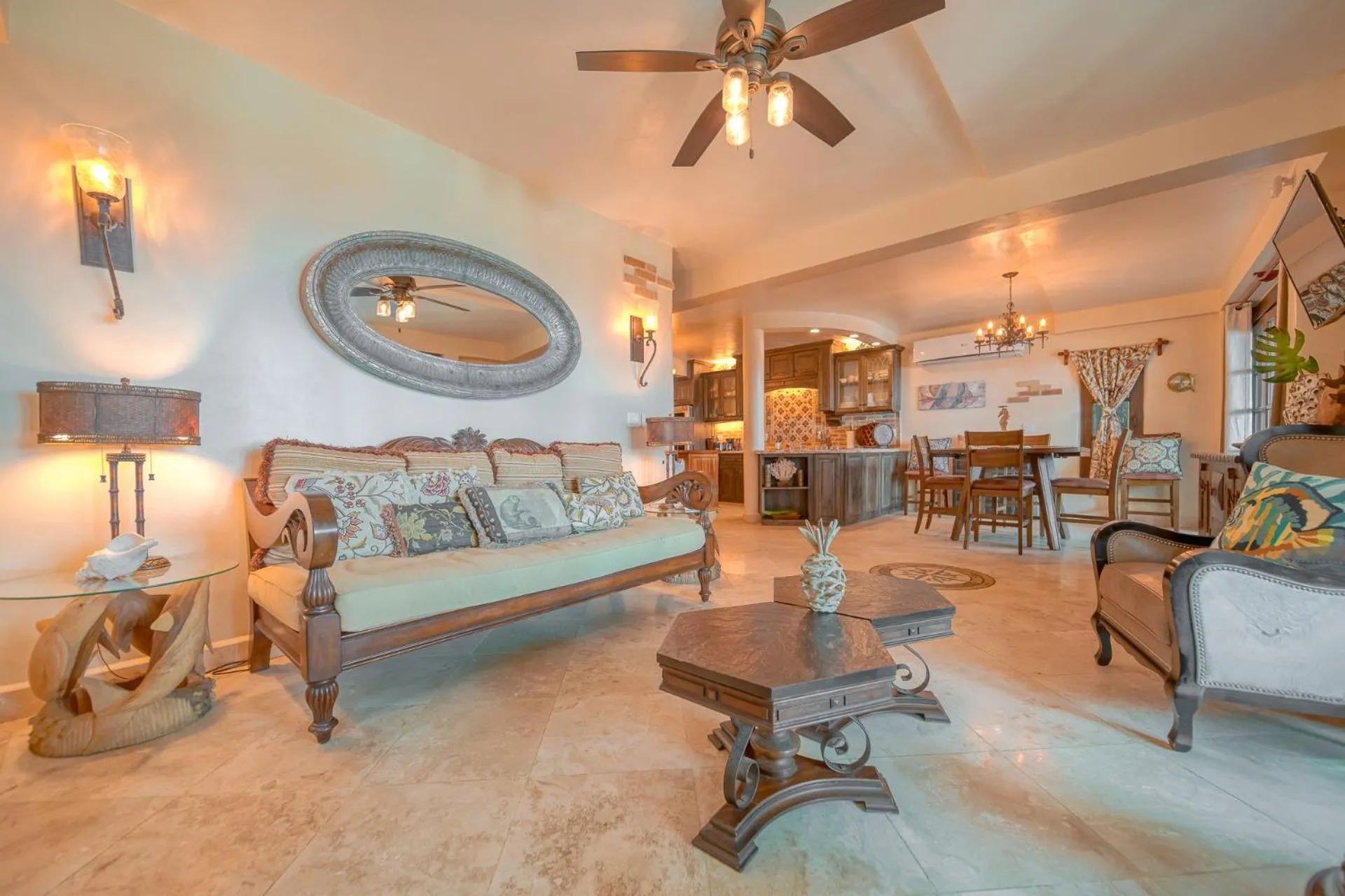 Living room in Caribe Tesoro